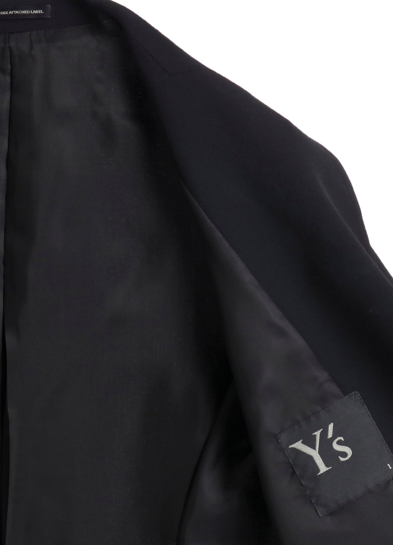 WOOL SERGE RIGHT CLOTH ASYMMETERIC JACKET