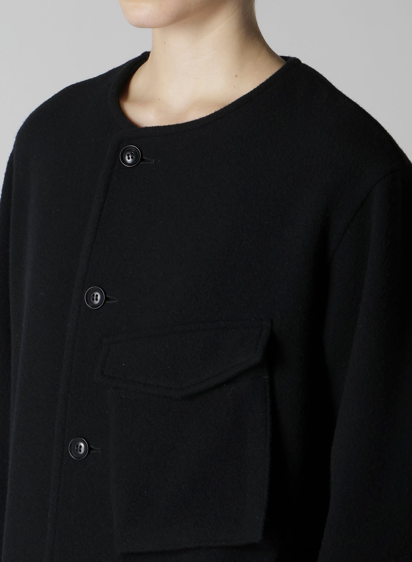 WOOL MOSSER LEFT SIDE CHEST POCKET JACKET