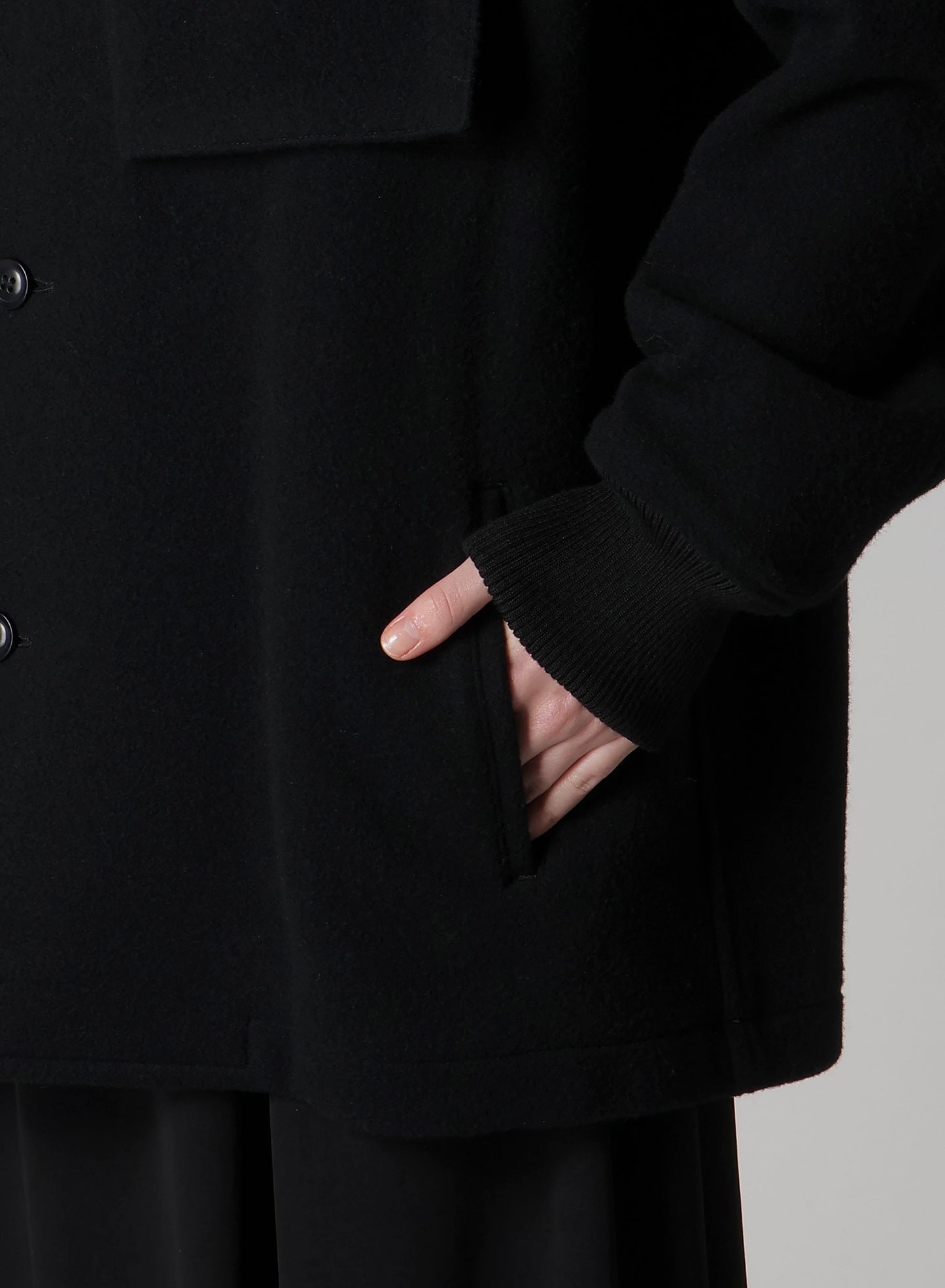 WOOL MOSSER LEFT SIDE CHEST POCKET JACKET