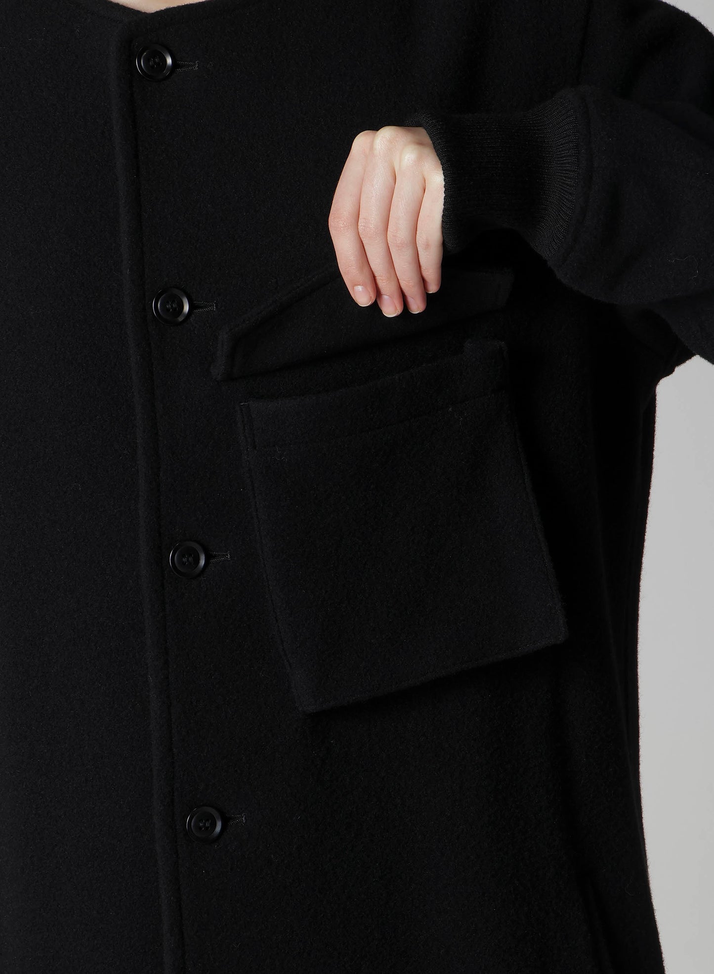 WOOL MOSSER LEFT SIDE CHEST POCKET JACKET