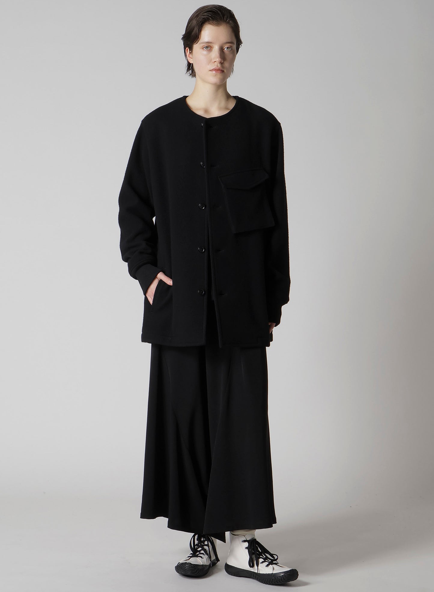 WOOL MOSSER LEFT SIDE CHEST POCKET JACKET