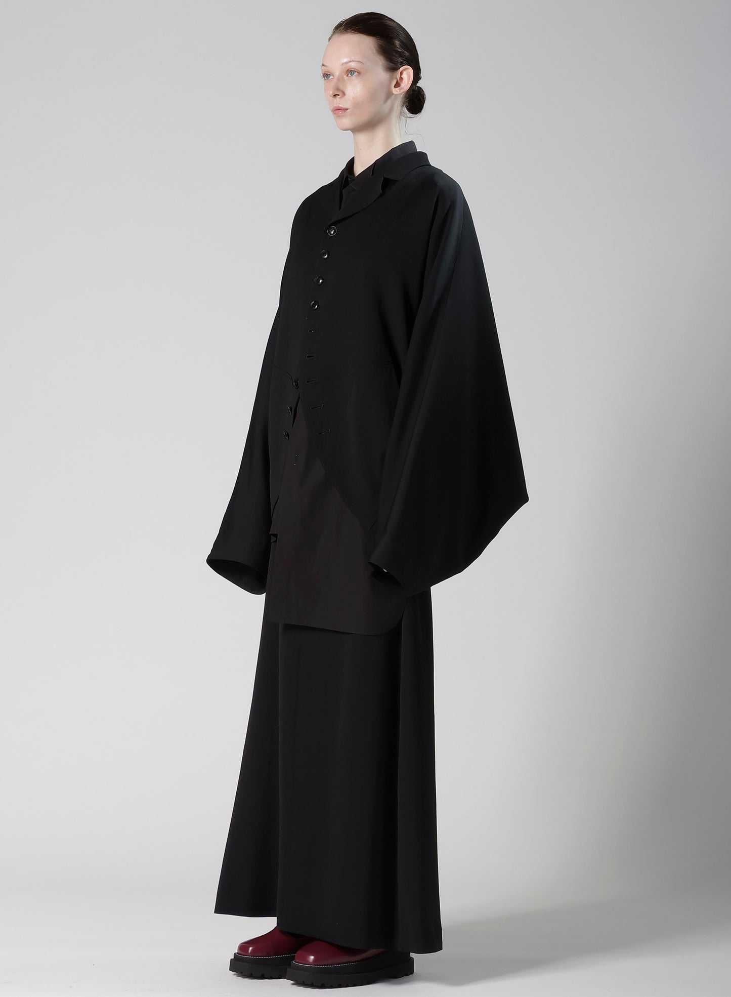 WOOL GABARDINE TAILORED DOLMAN JACKET