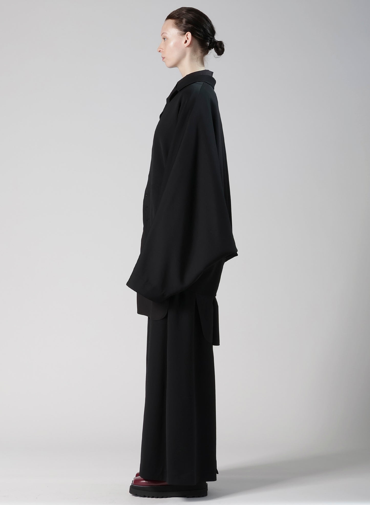 WOOL GABARDINE TAILORED DOLMAN JACKET