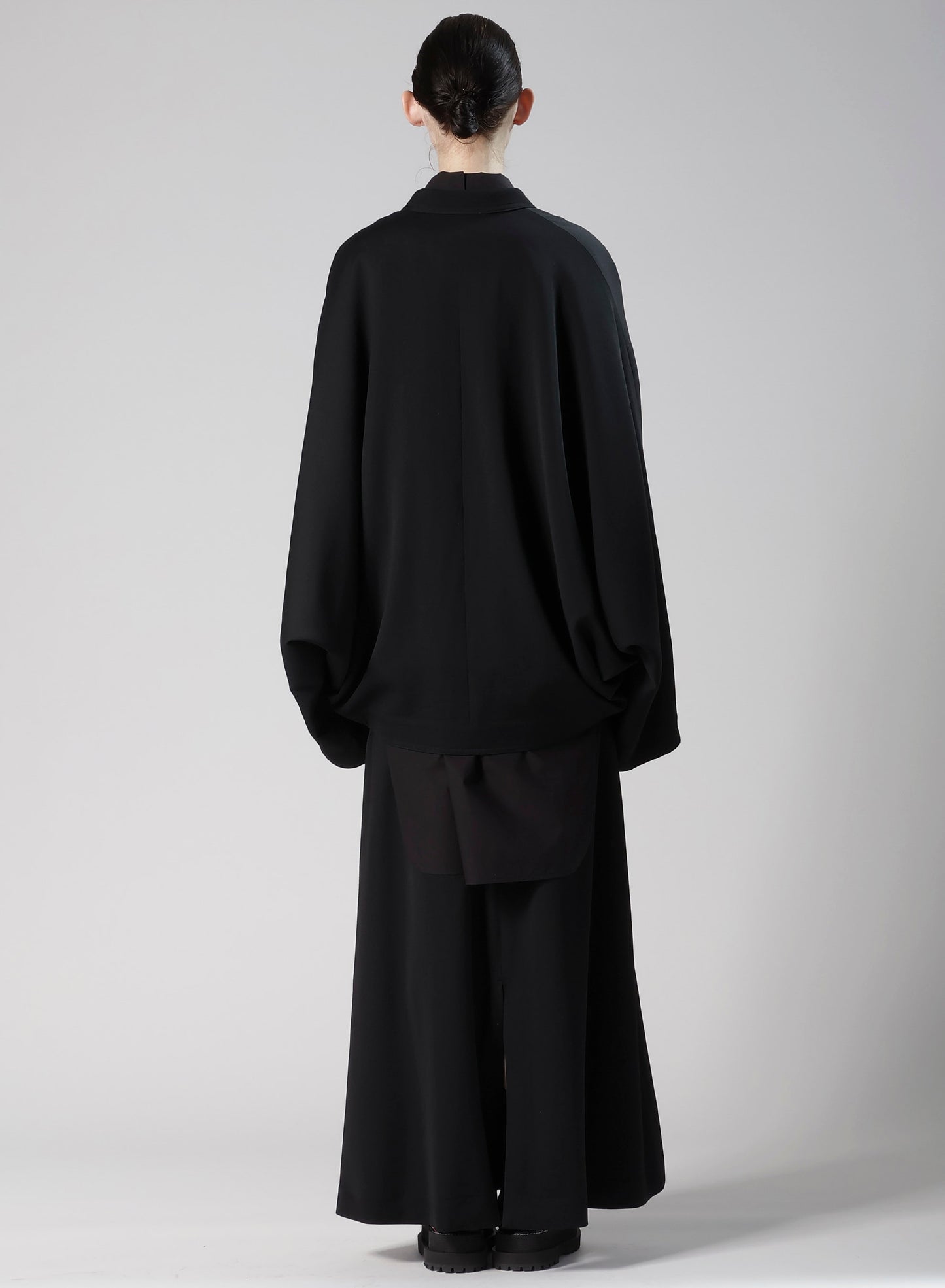 WOOL GABARDINE TAILORED DOLMAN JACKET
