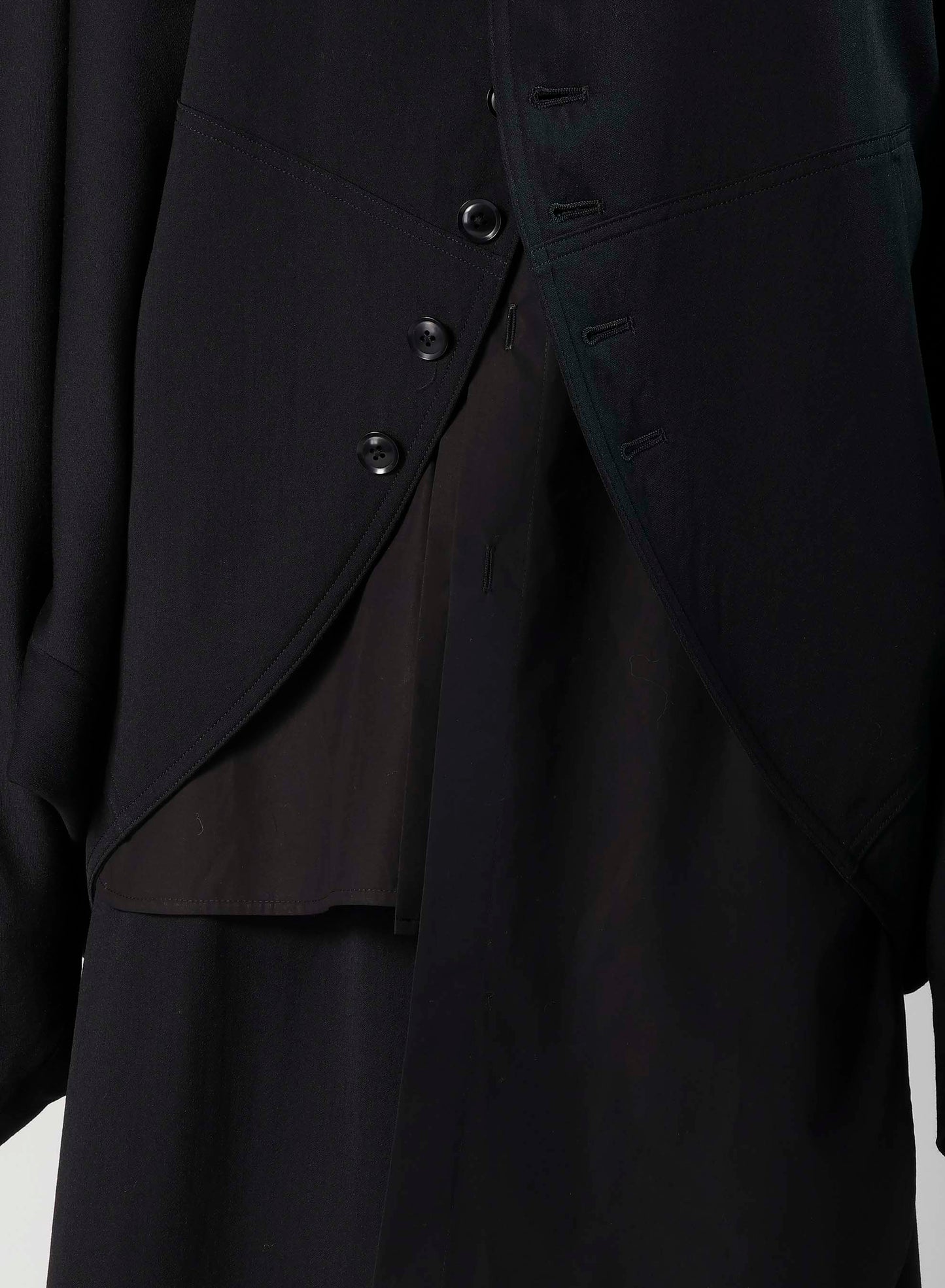WOOL GABARDINE TAILORED DOLMAN JACKET