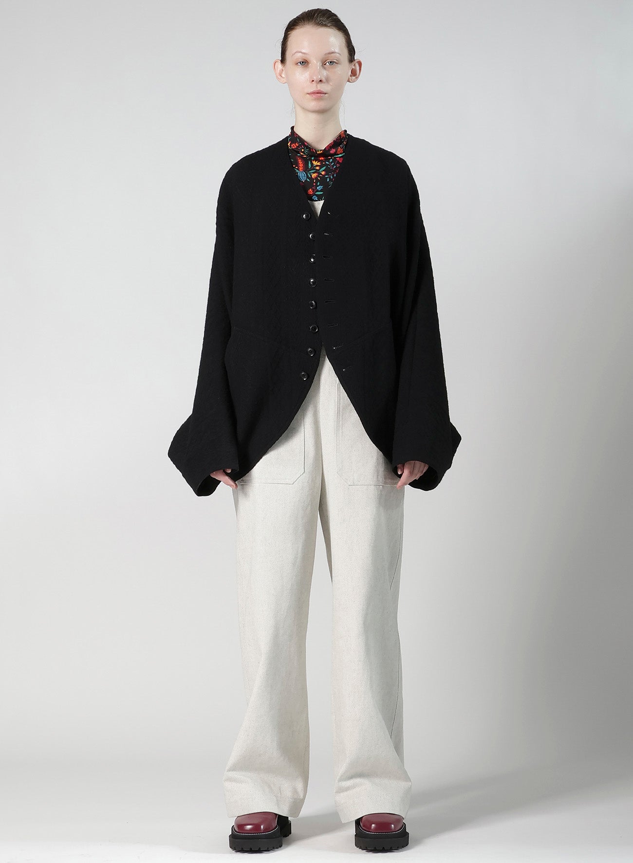 CABLE JQ KNIT DOLMAN SLEEVE JACKET