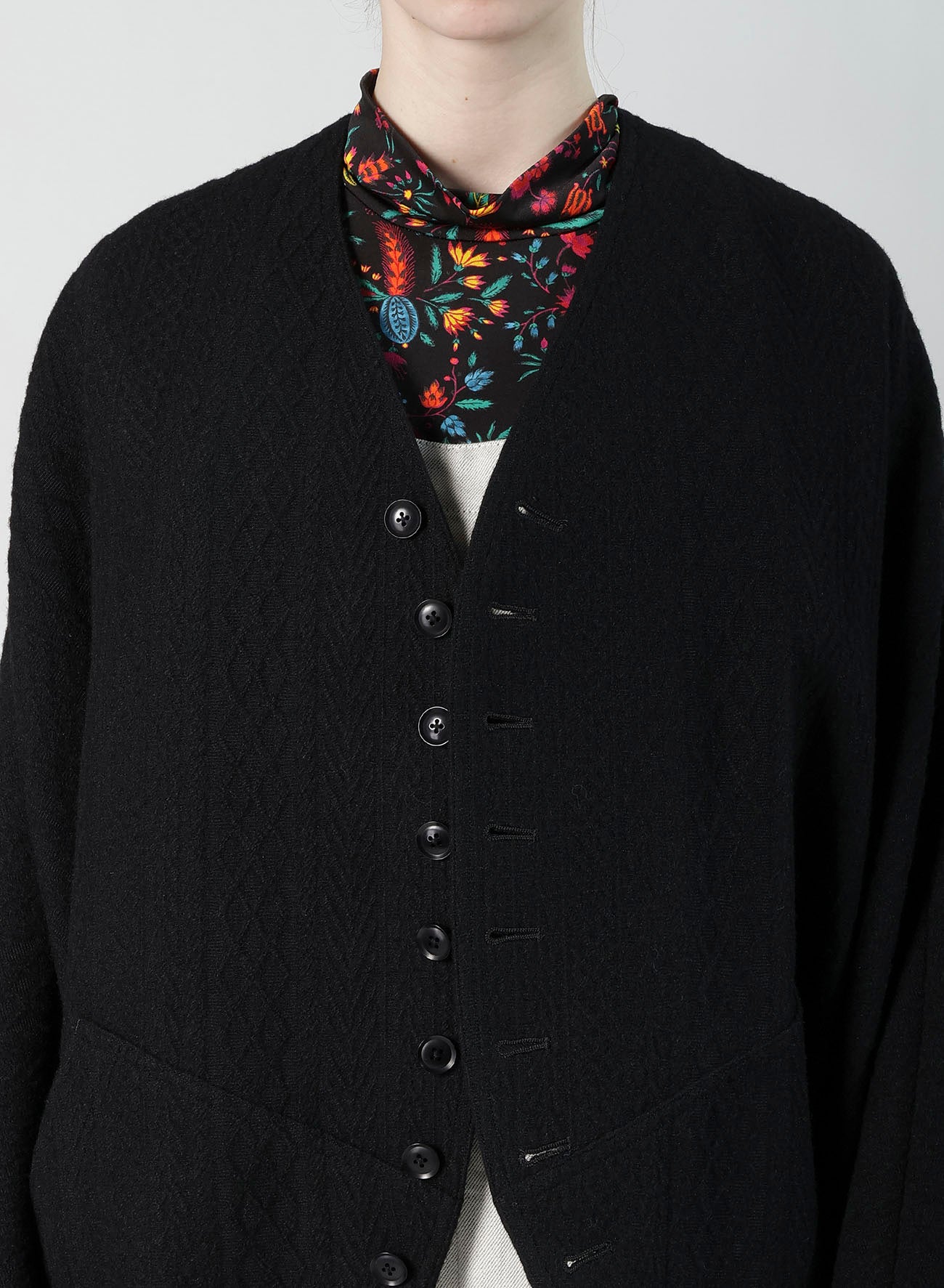 CABLE JQ KNIT DOLMAN SLEEVE JACKET