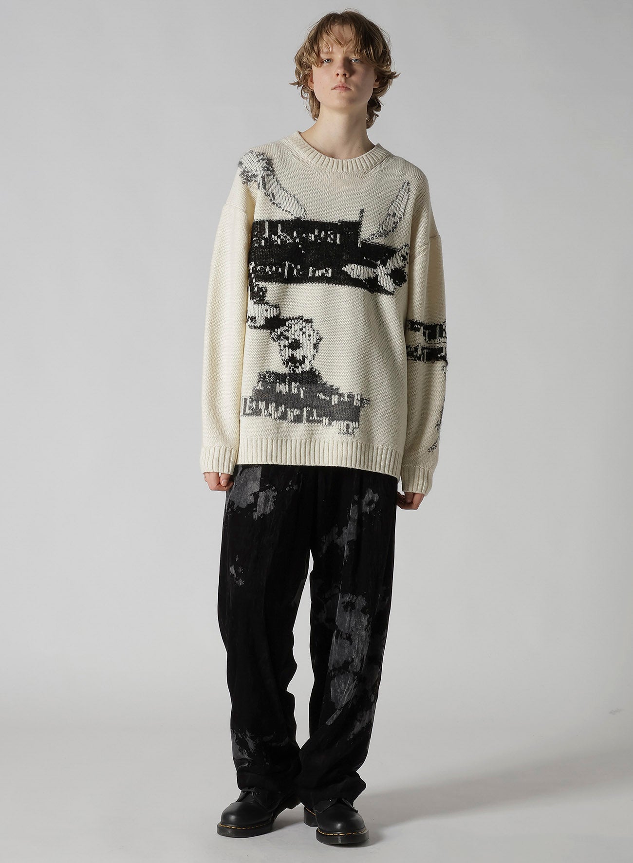 REVERSIBLE INTARSIA W JQ PULLOVER