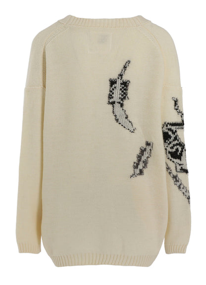 REVERSIBLE INTARSIA W JQ CARDIGAN