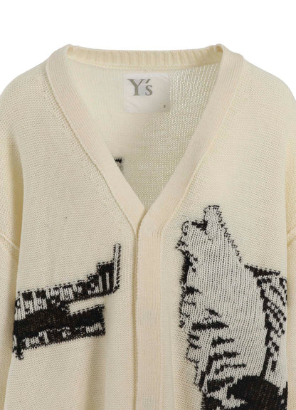 REVERSIBLE INTARSIA W JQ CARDIGAN