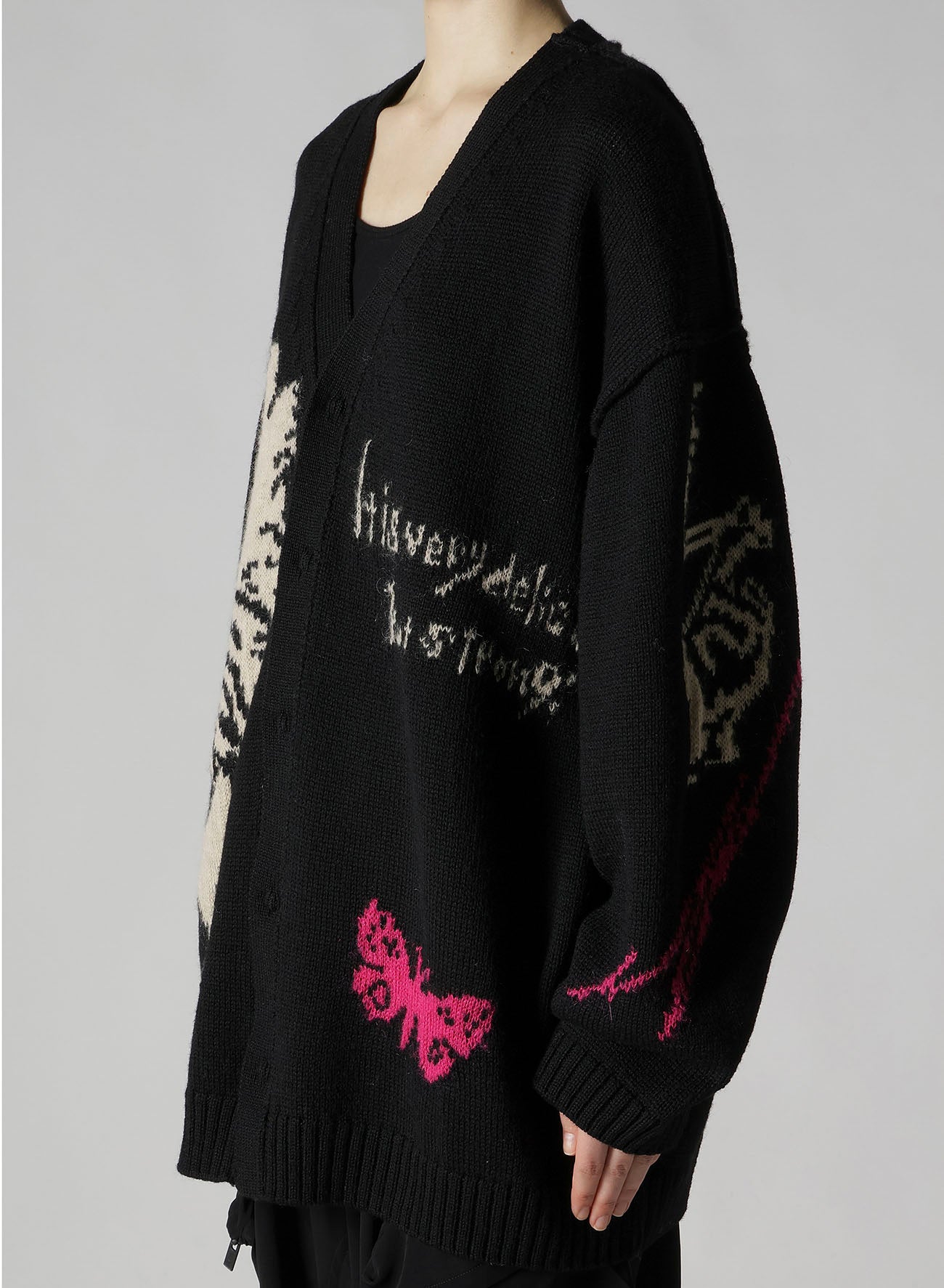 REVERSIBLE INTARSIA W JQ CARDIGAN