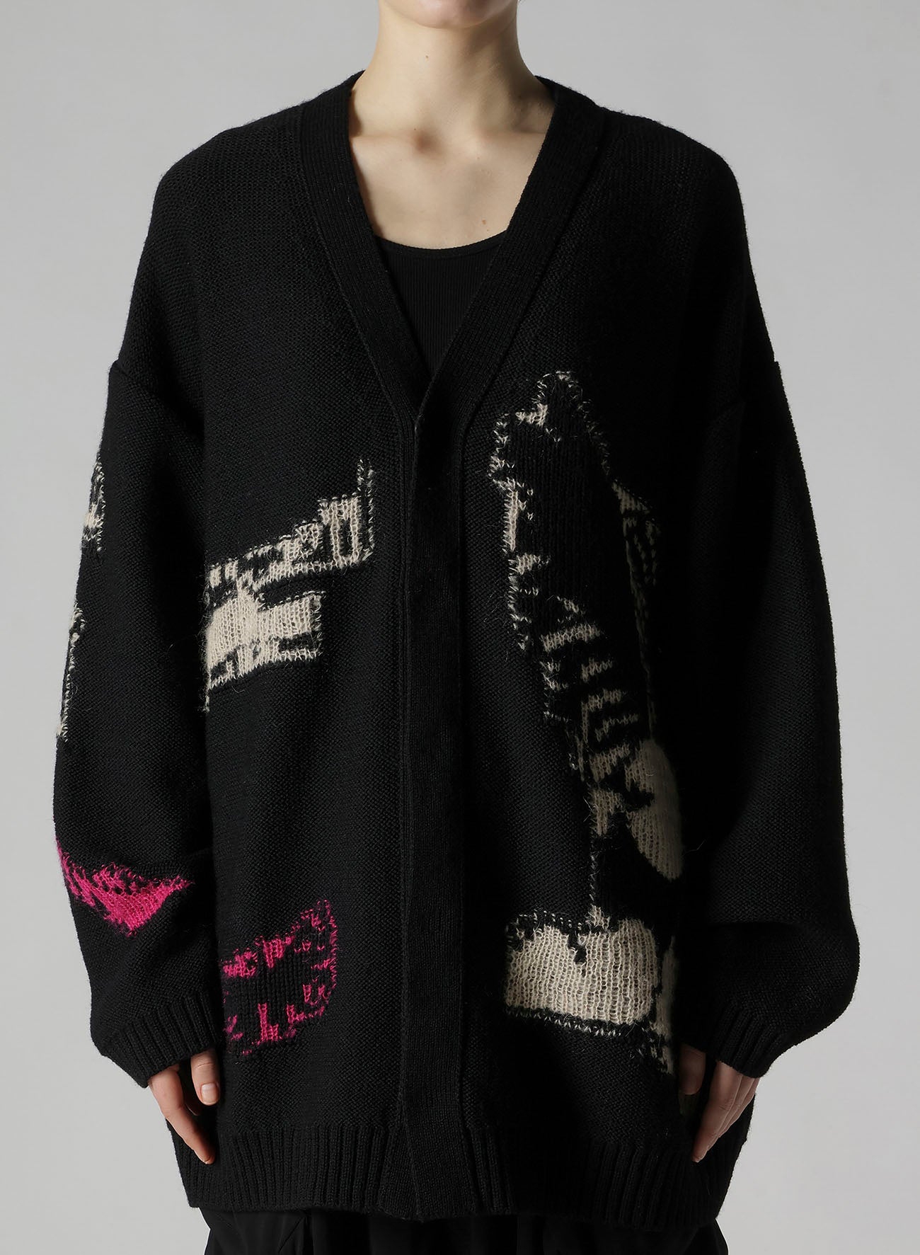 REVERSIBLE INTARSIA W JQ CARDIGAN