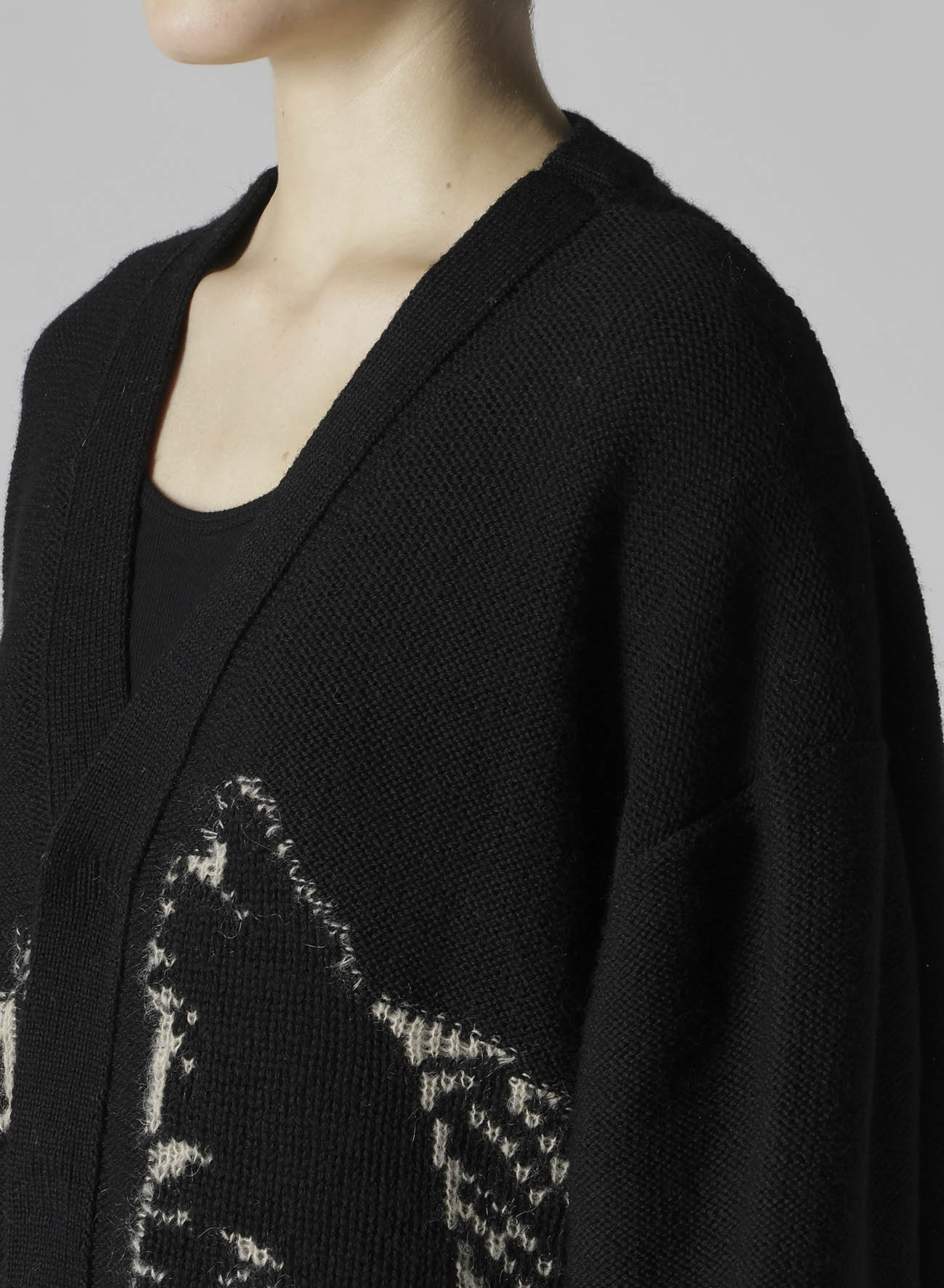 REVERSIBLE INTARSIA W JQ CARDIGAN