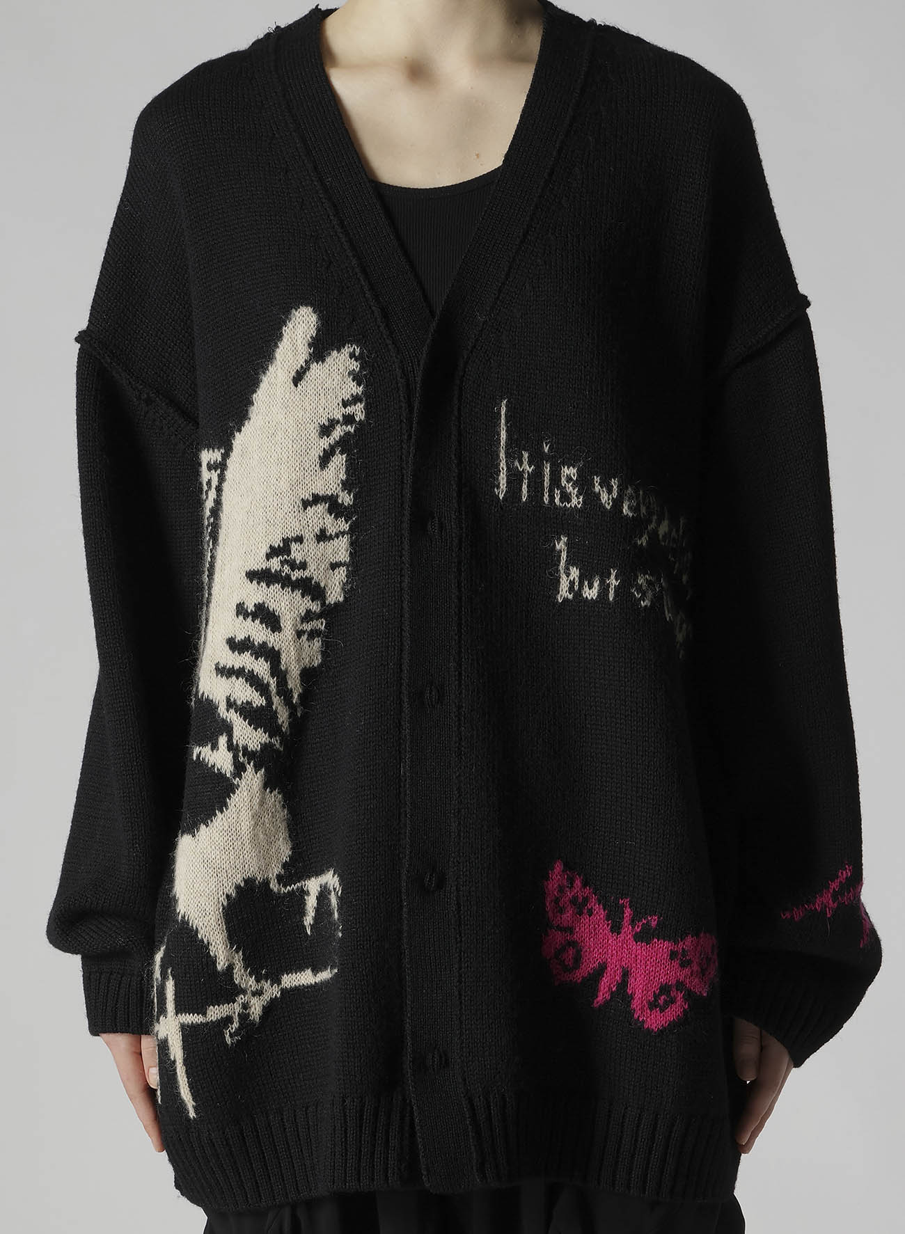 REVERSIBLE INTARSIA W JQ CARDIGAN