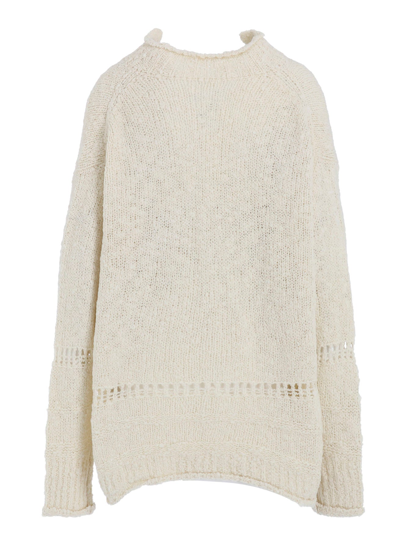 THICK SLUB JERSEY CURLED COLLAR PULLOVER