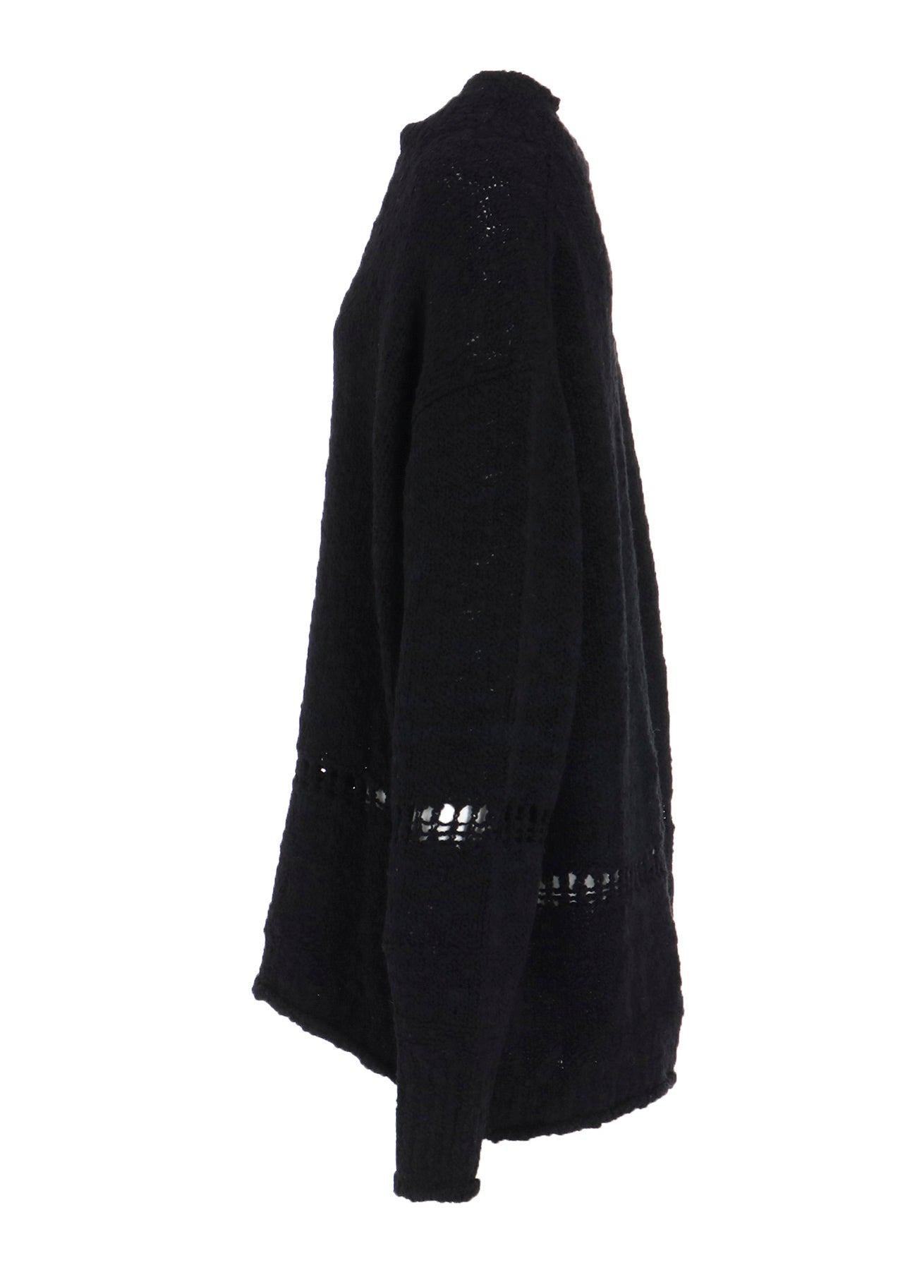 THICK SLUB JERSEY CURLED COLLAR PULLOVER