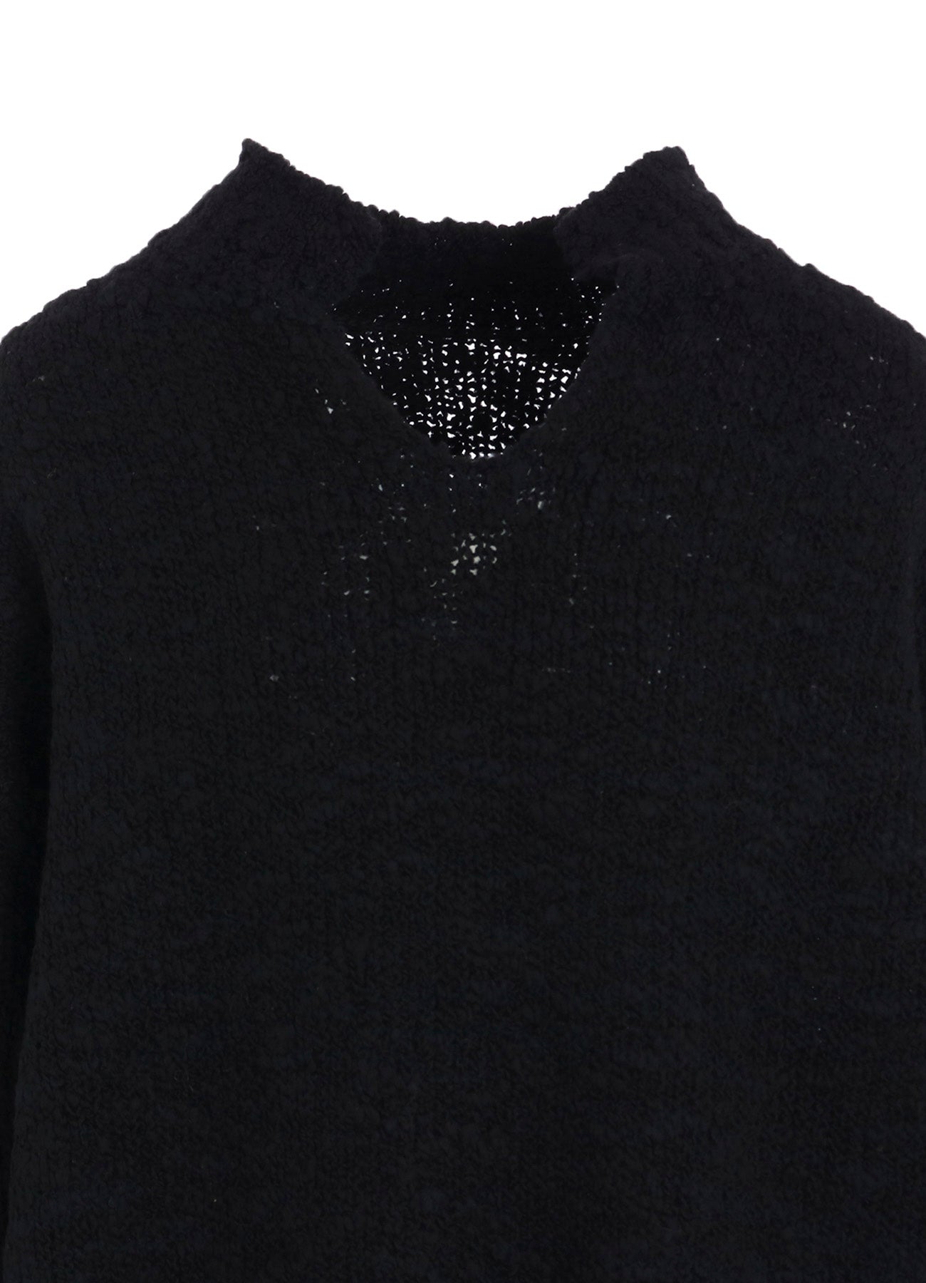 THICK SLUB JERSEY CURLED COLLAR PULLOVER