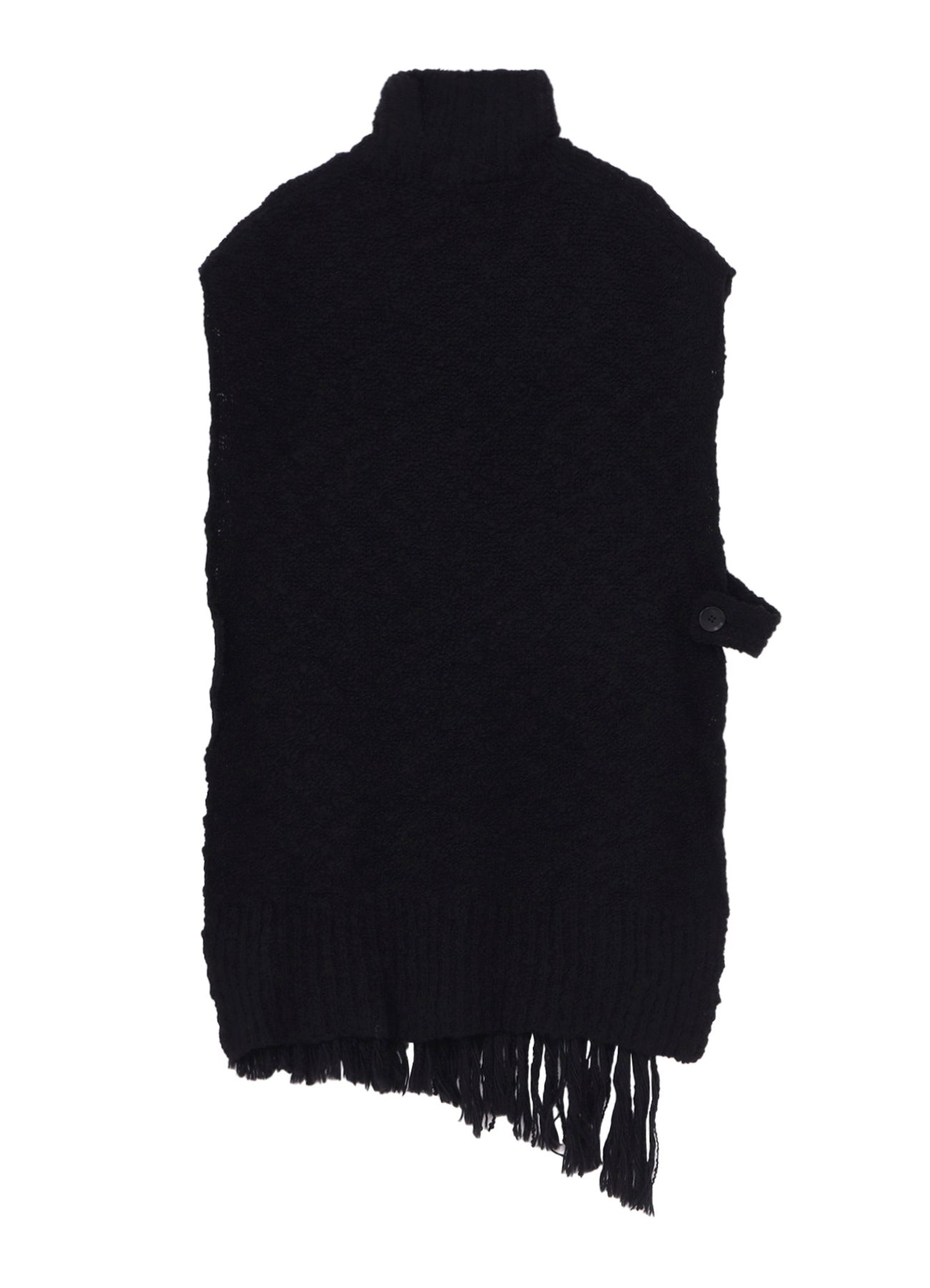 THICK SLUB JERSEY FRINGE VEST