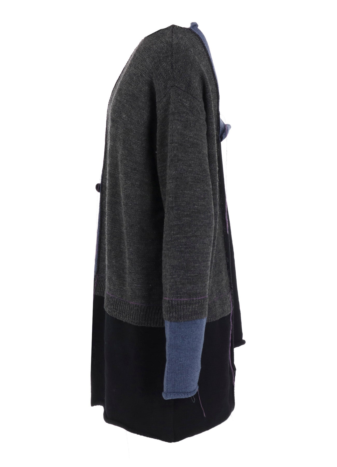 PATCHWORK CREW NECK PULLOVER