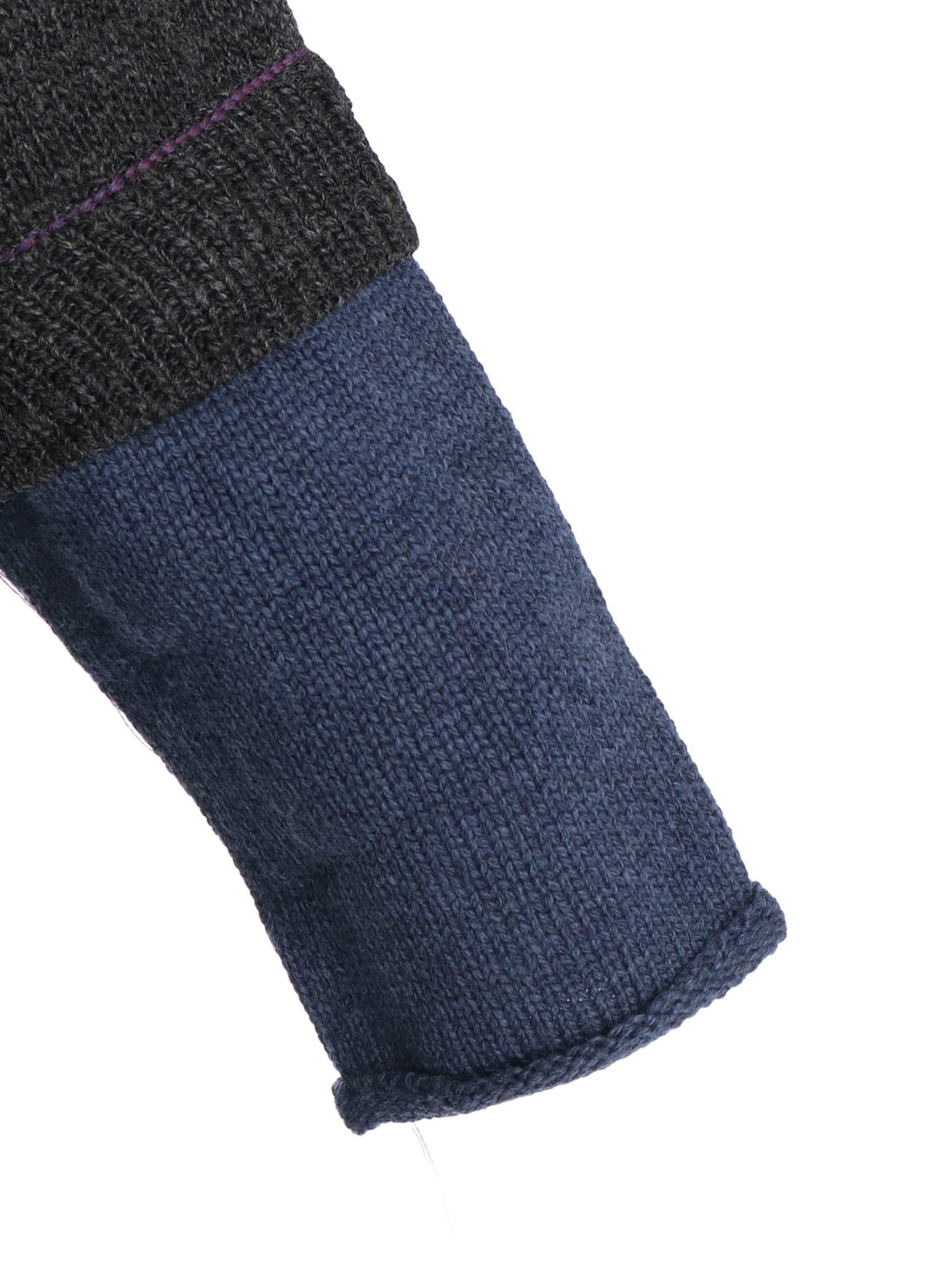 PATCHWORK CREW NECK PULLOVER