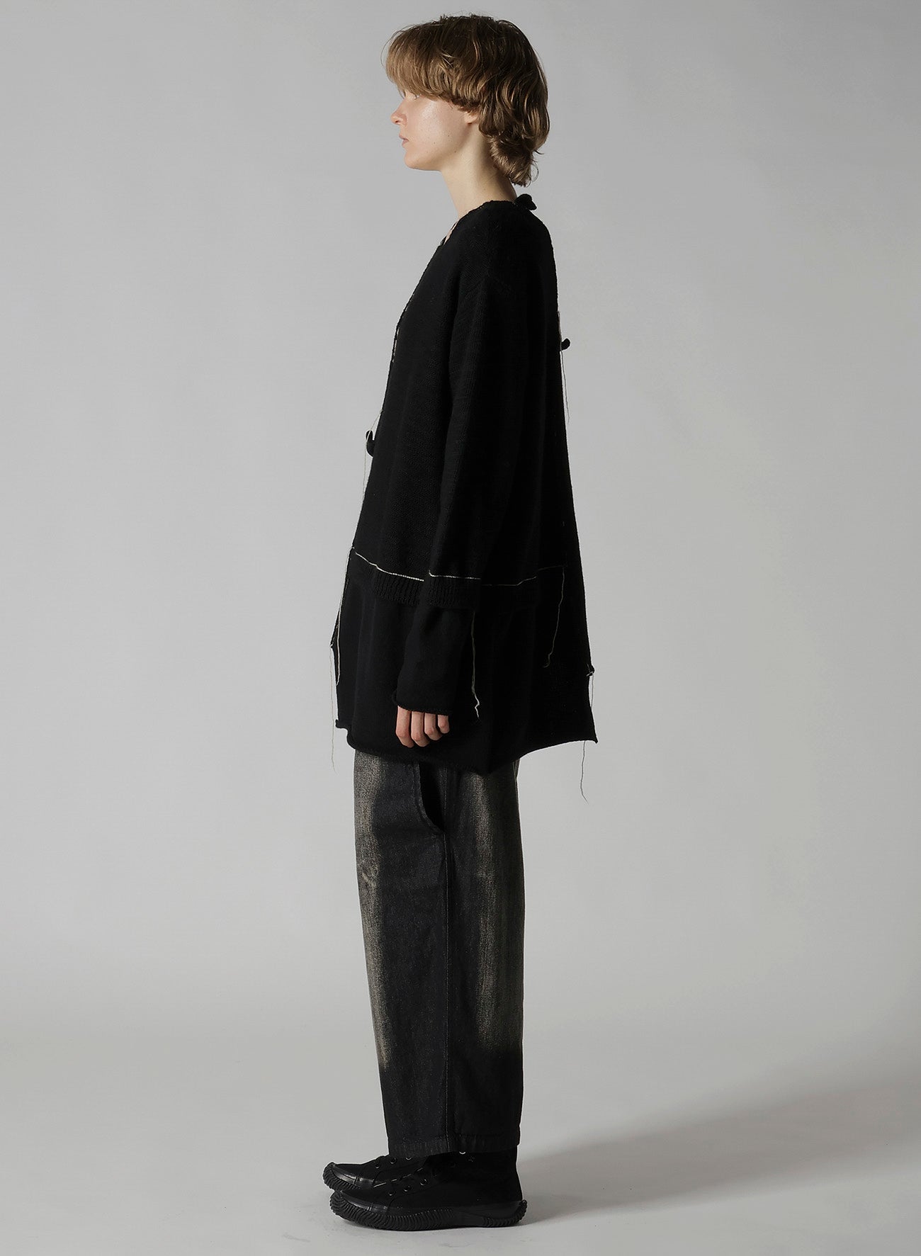 PATCHWORK CREW NECK PULLOVER