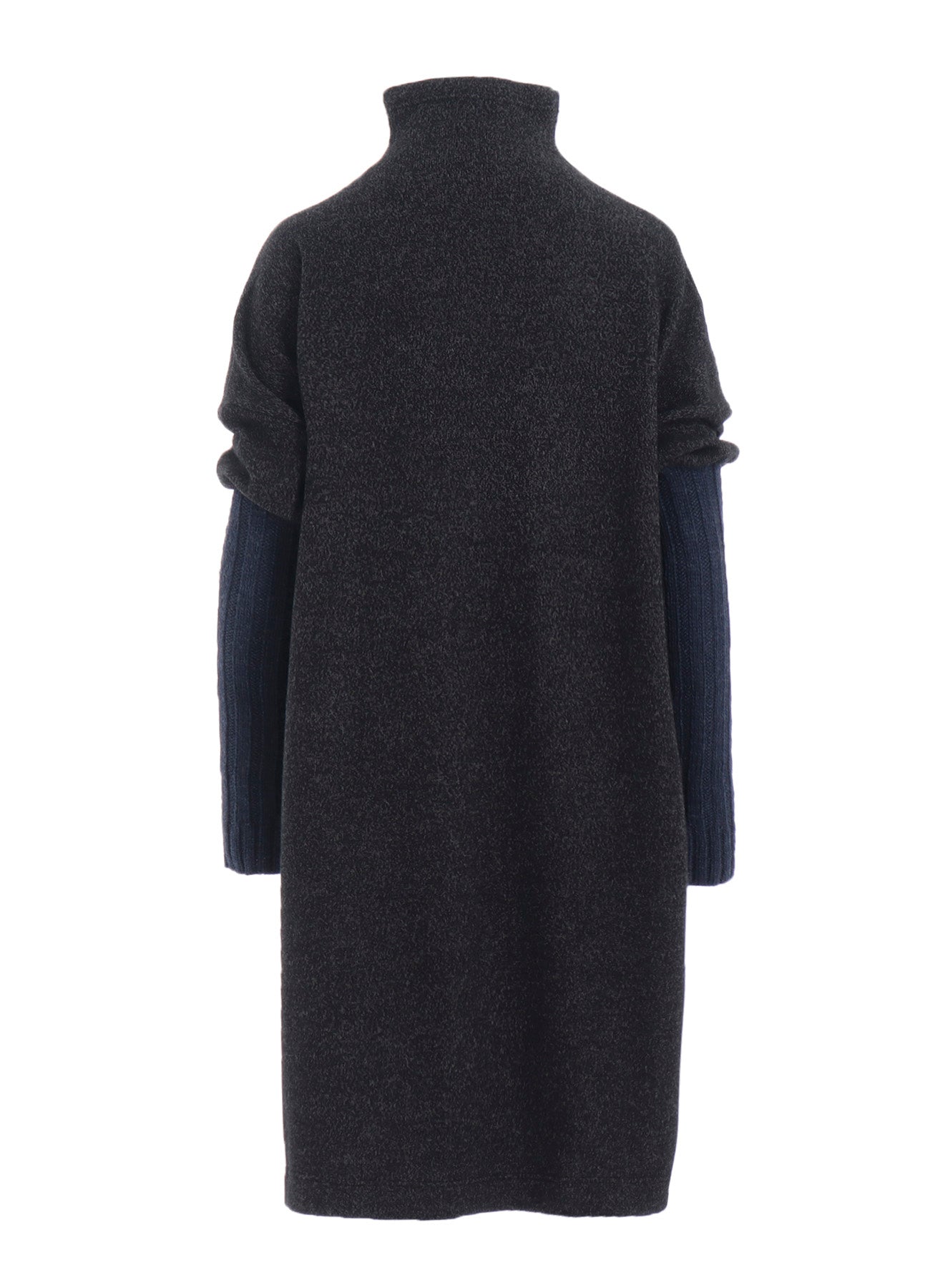 KNIT CONBINATION HIGH NECK DRESS
