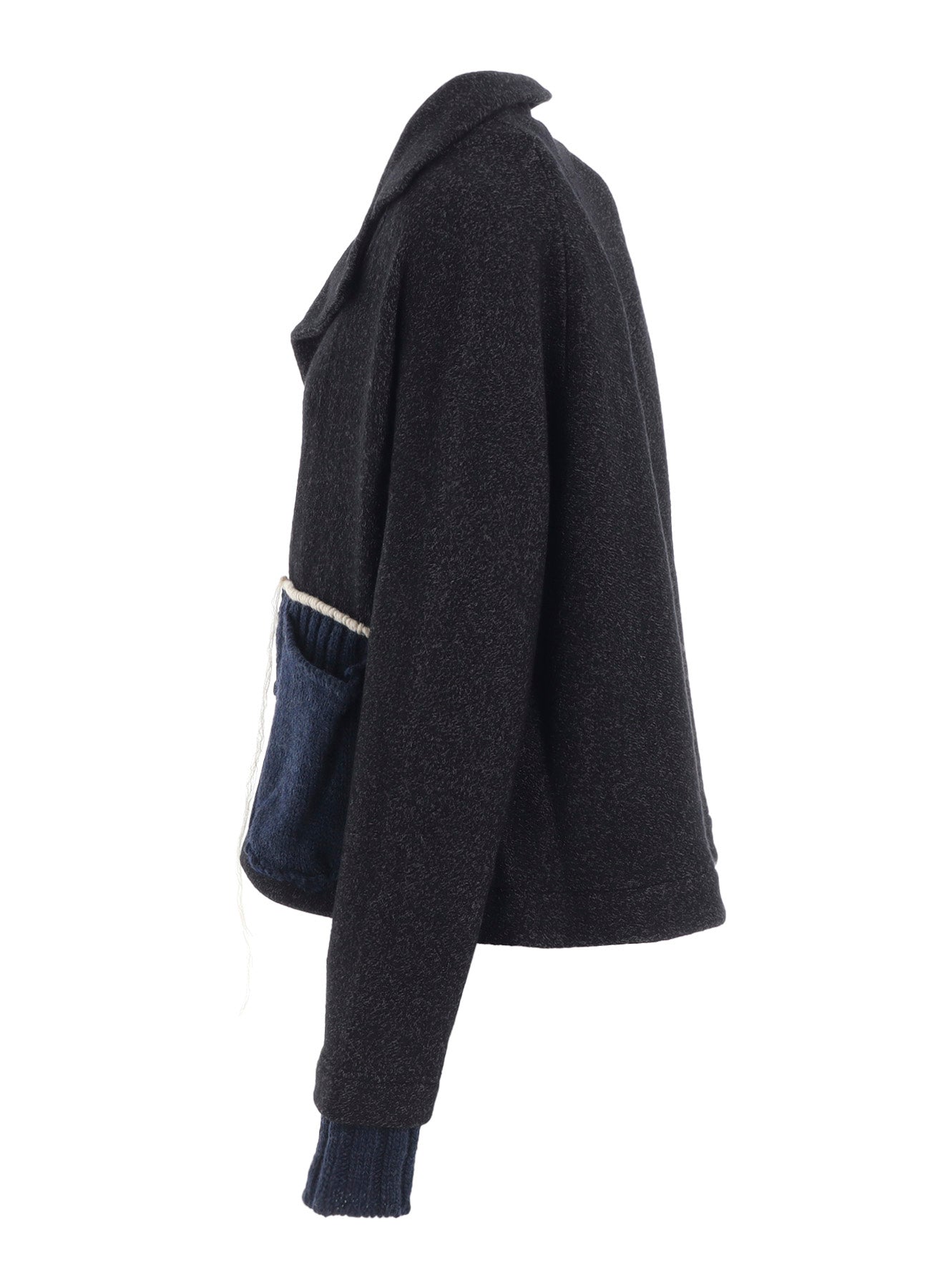KNIT COMBINATION SHORT JACKET
