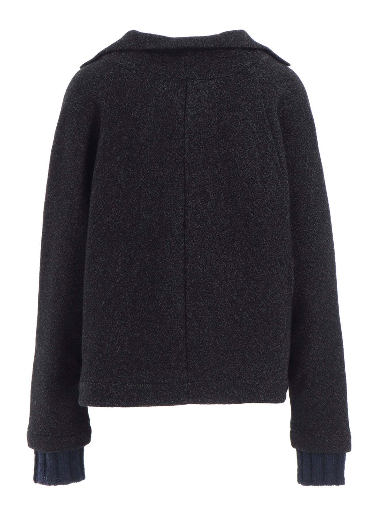 KNIT COMBINATION SHORT JACKET
