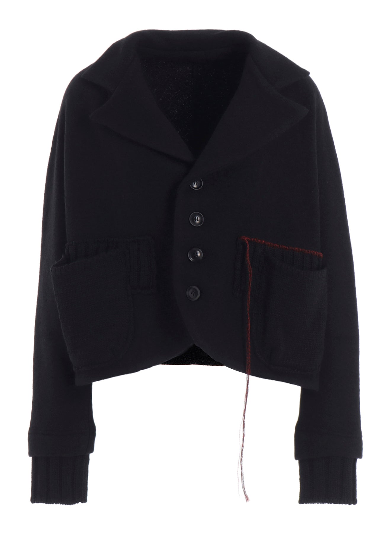 KNIT COMBINATION SHORT JACKET
