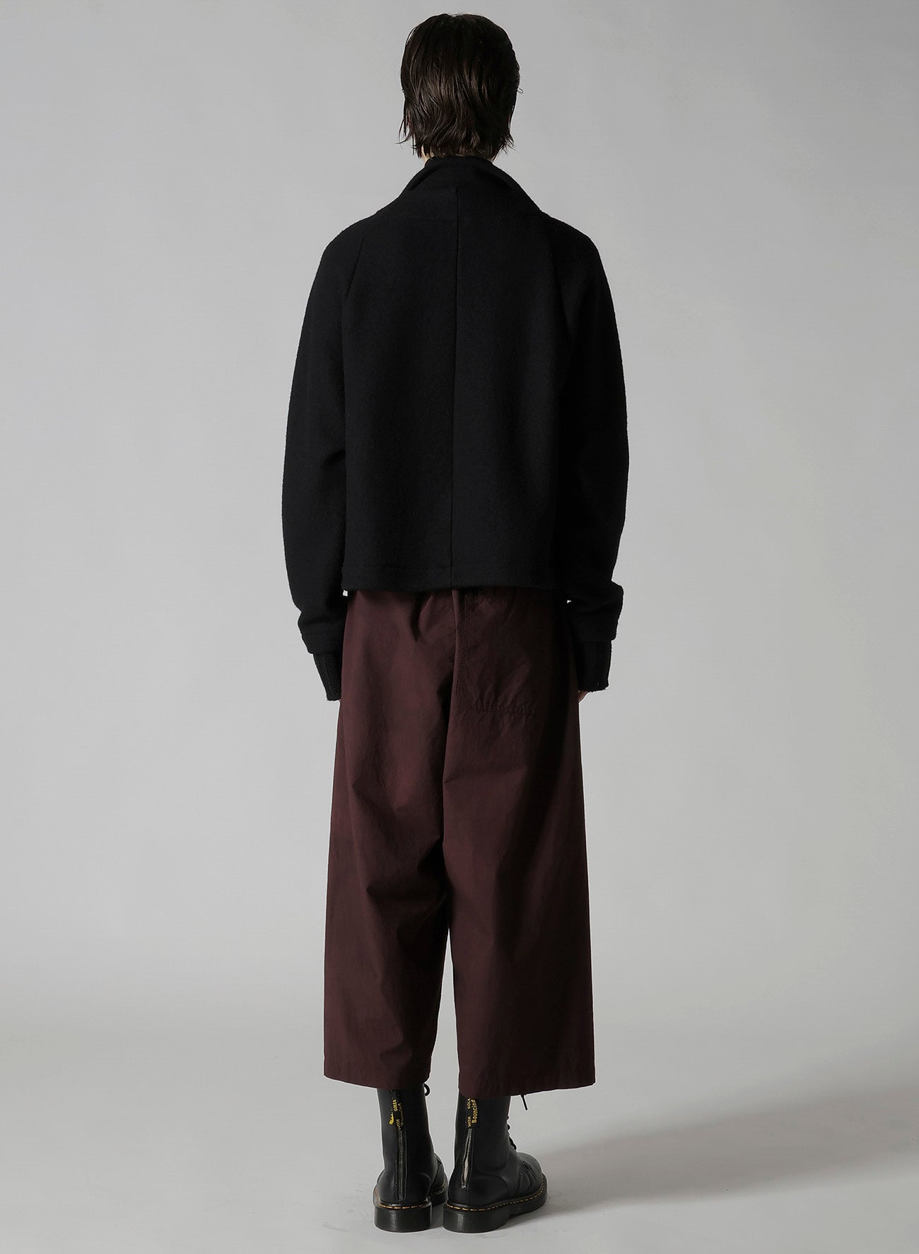 KNIT COMBINATION SHORT JACKET