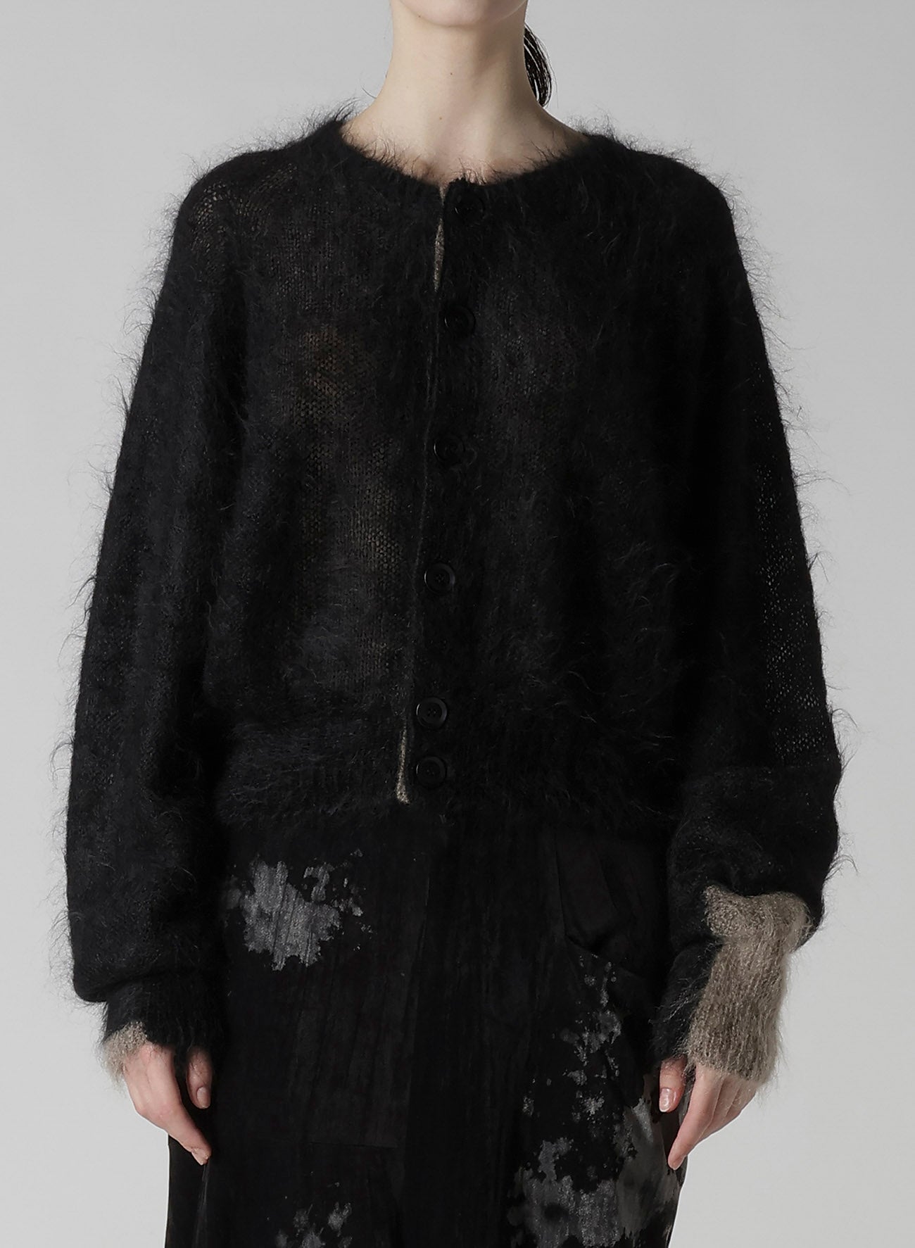 COLOR SCHEME MOHAIR CARDIGAN
