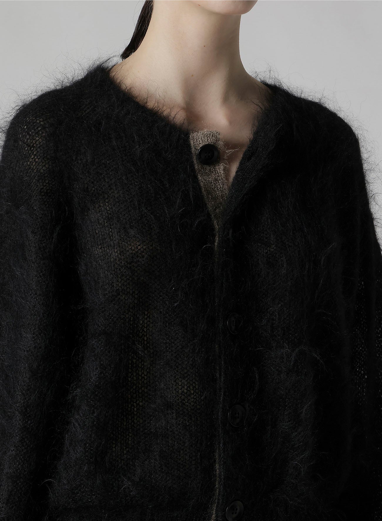 COLOR SCHEME MOHAIR CARDIGAN