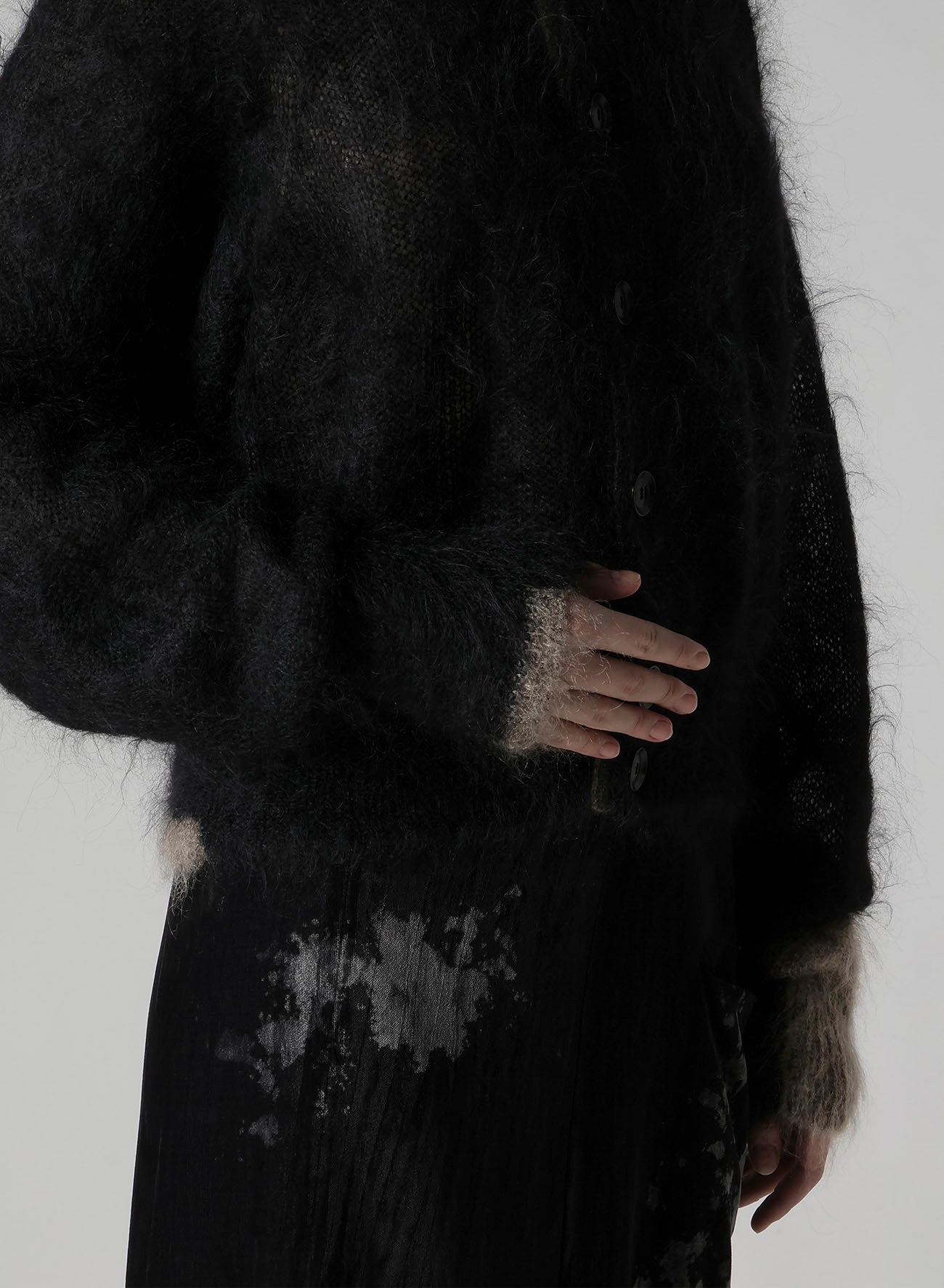COLOR SCHEME MOHAIR CARDIGAN