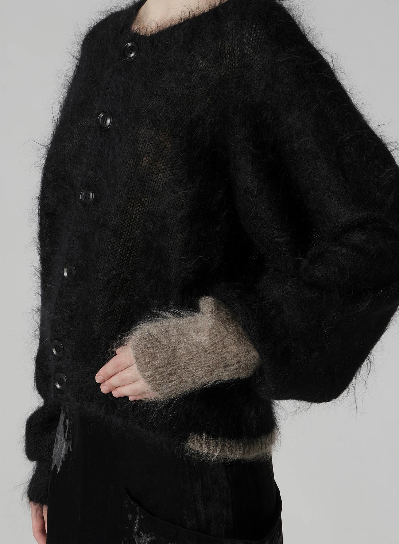 COLOR SCHEME MOHAIR CARDIGAN