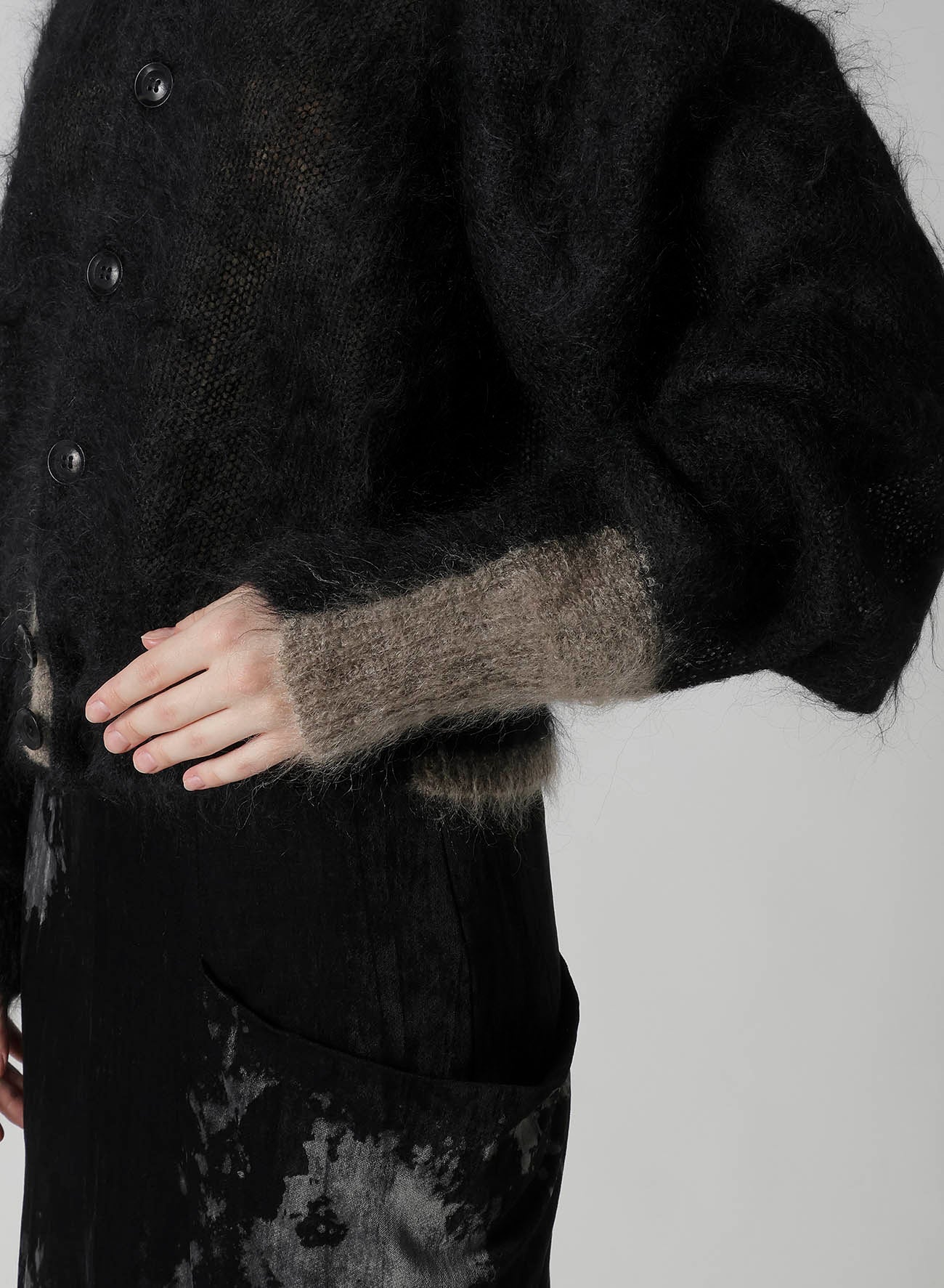 COLOR SCHEME MOHAIR CARDIGAN