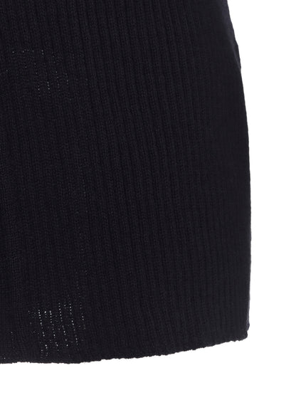 DOUBLE COLLAR ASSYMETRIC CARDIGAN