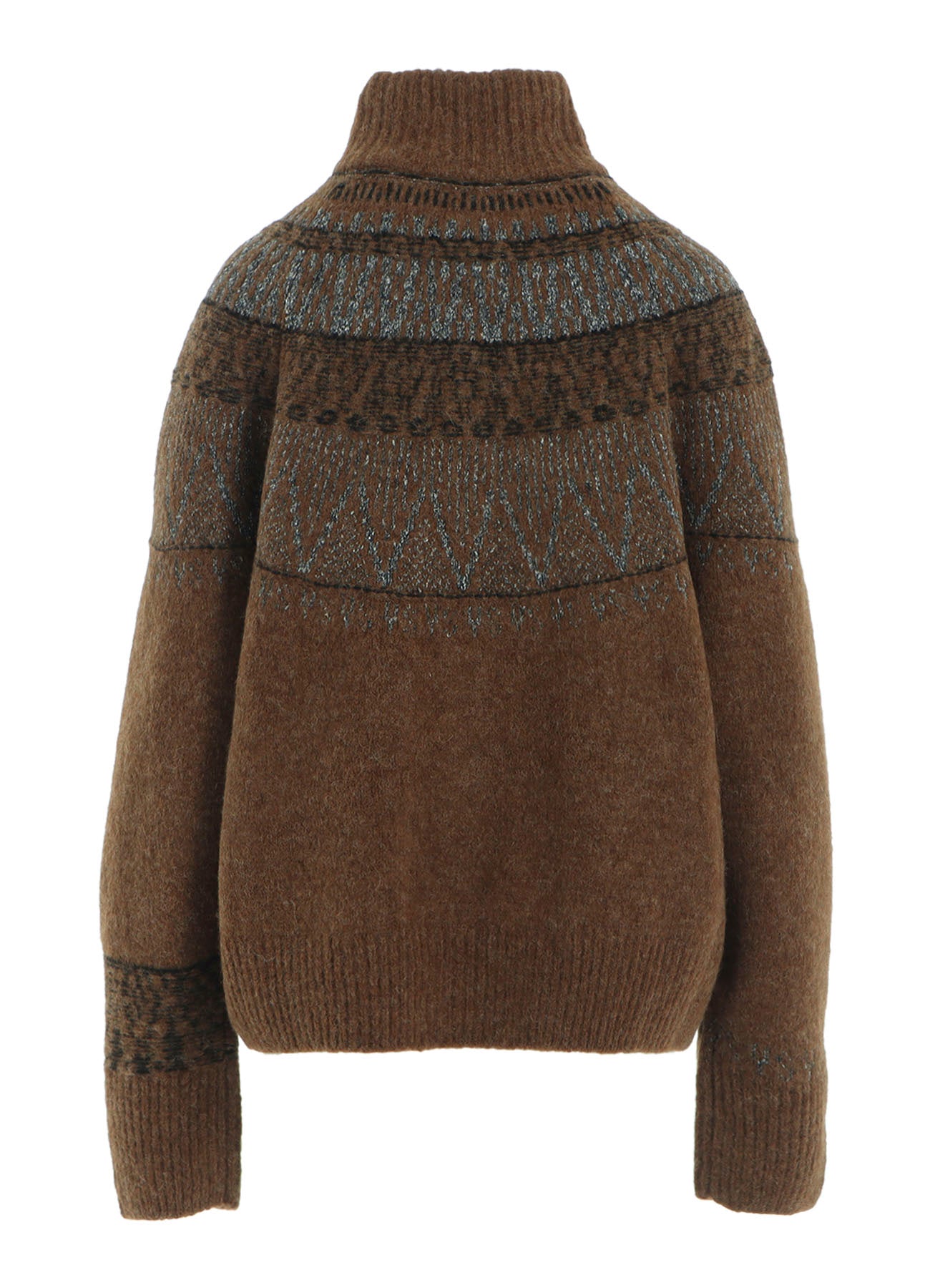 NORDIC DESIGN HIGH NECK KNIT CARDIGAN