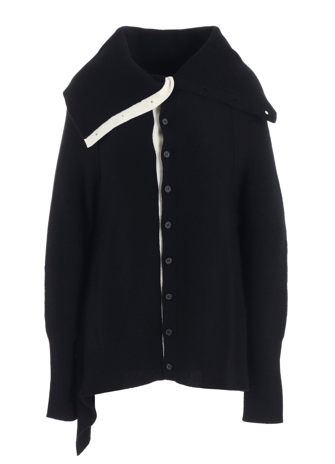WOOL BREND DRAPED CARDIGAN