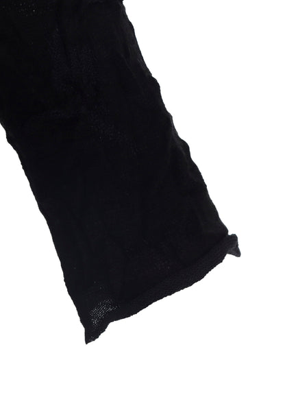 BIG FLOWER WRINKLED BIG KNIT PULLOVER