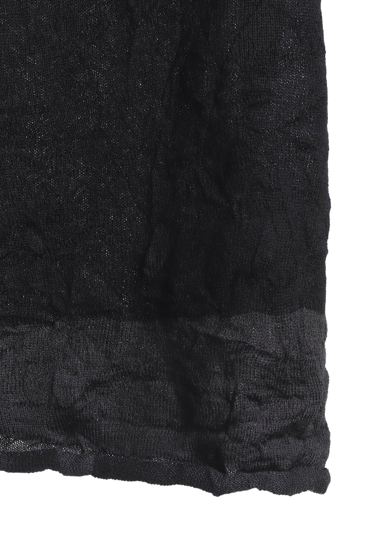 OFF NECK WRINKLED LONG SLEEVE PULLOVER