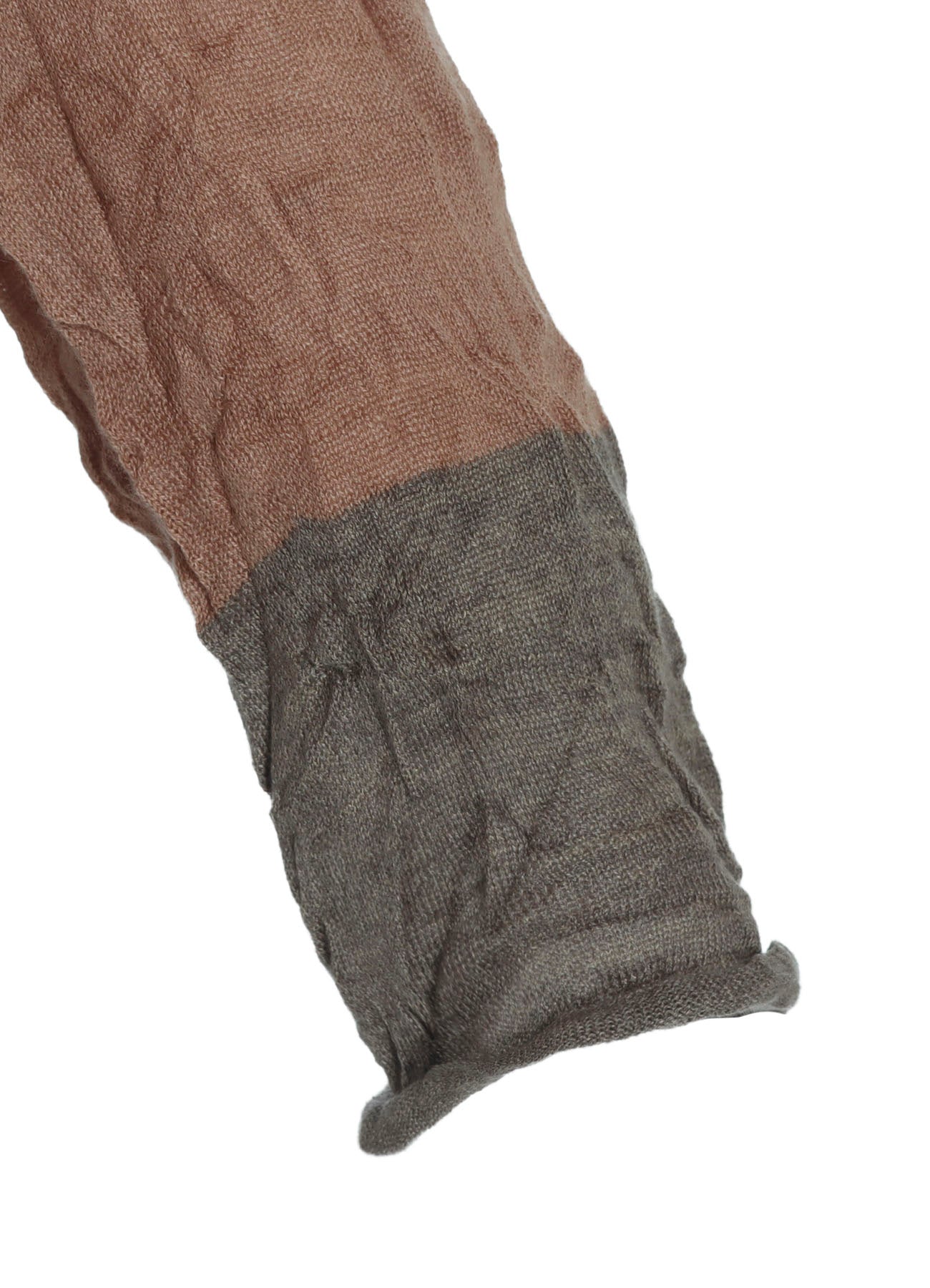 OFF NECK WRINKLED LONG SLEEVE CARDIGAN