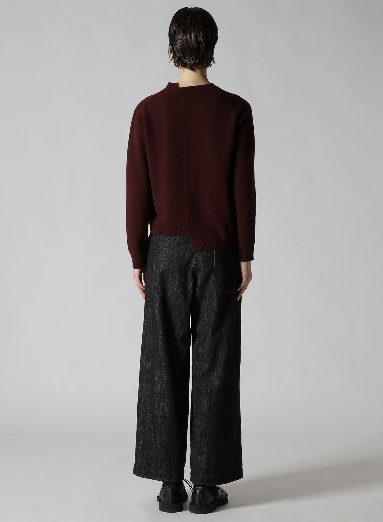 INTARSIA ASYMMETERIC PULLOVER