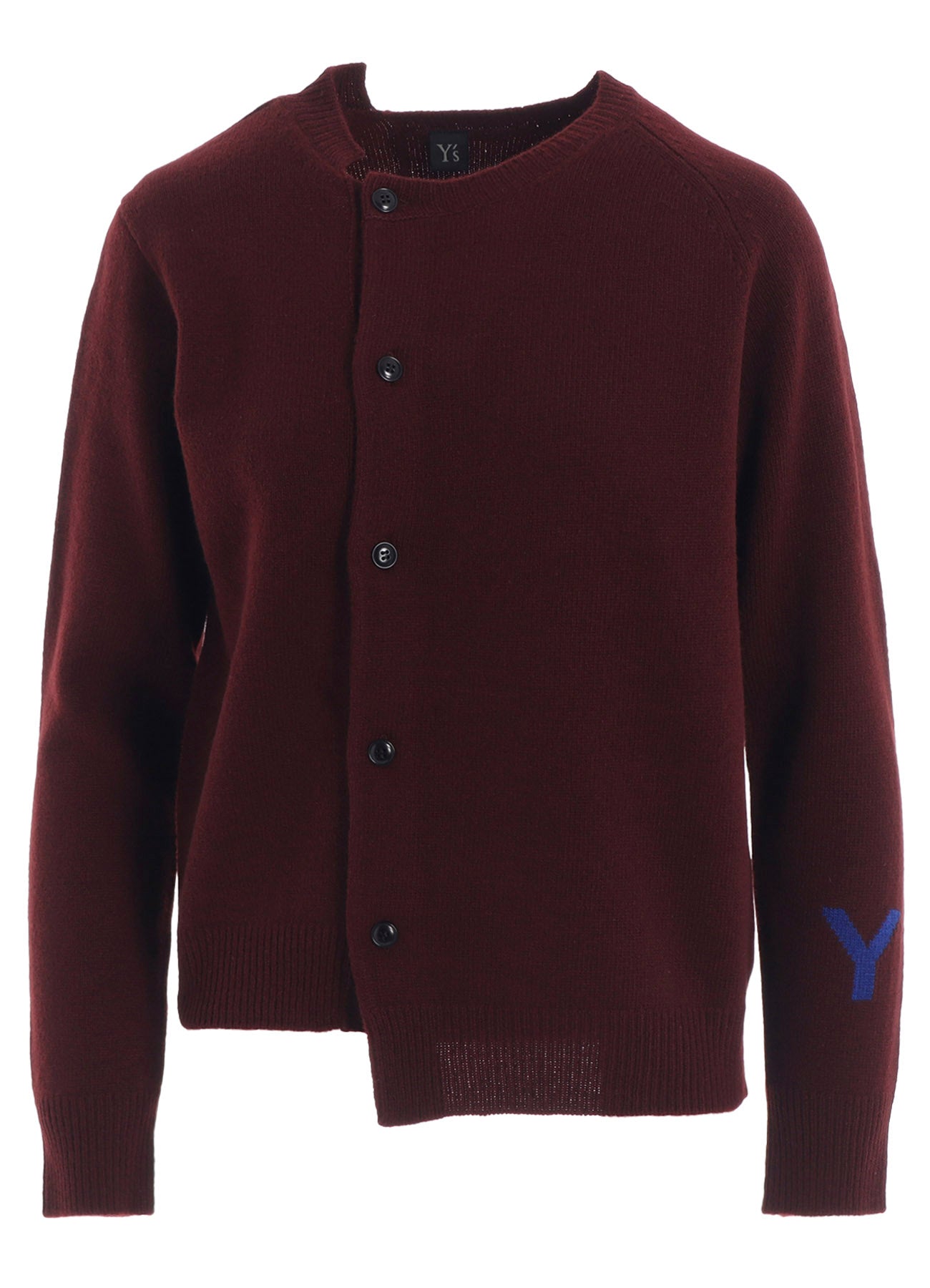INTARSIA ASYMMETERIC CARDIGAN