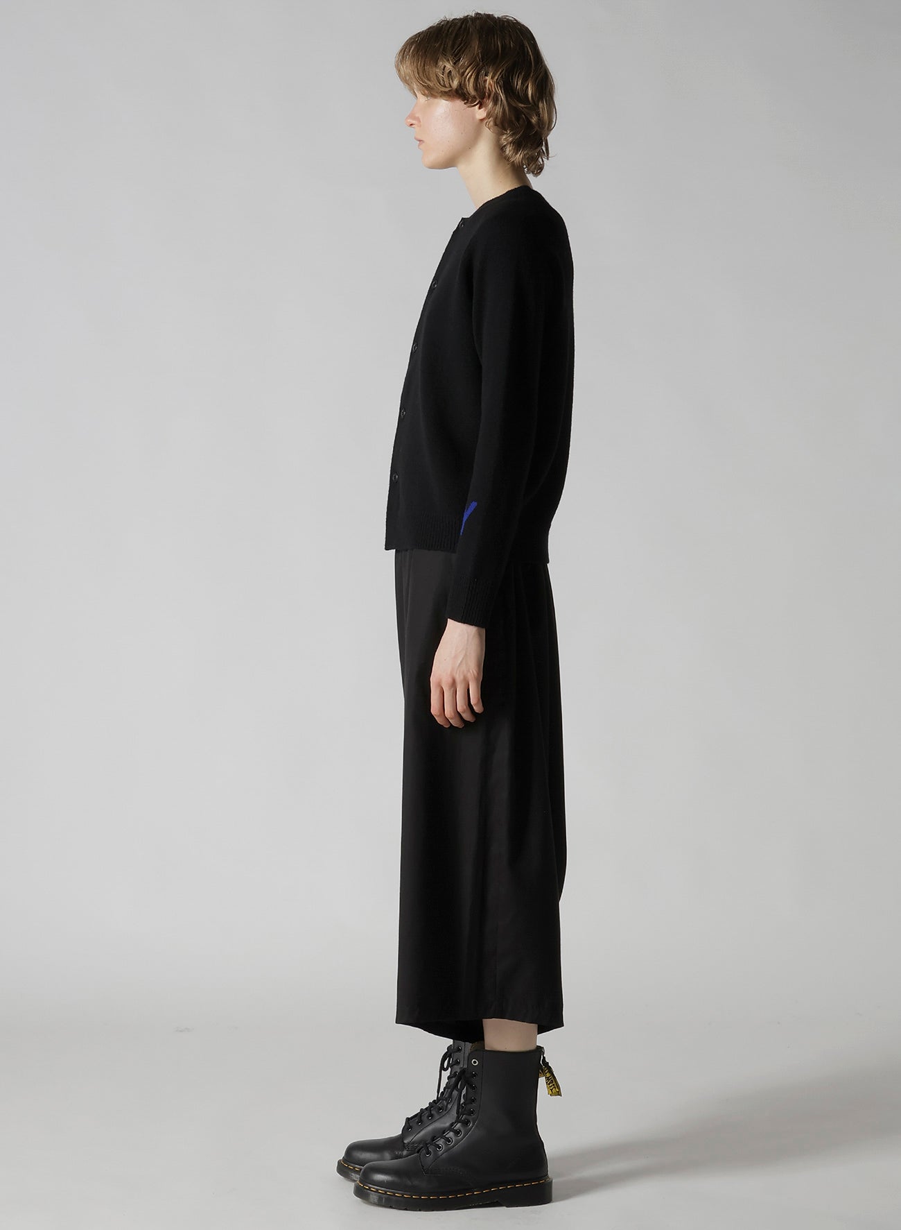 INTARSIA ASYMMETERIC CARDIGAN