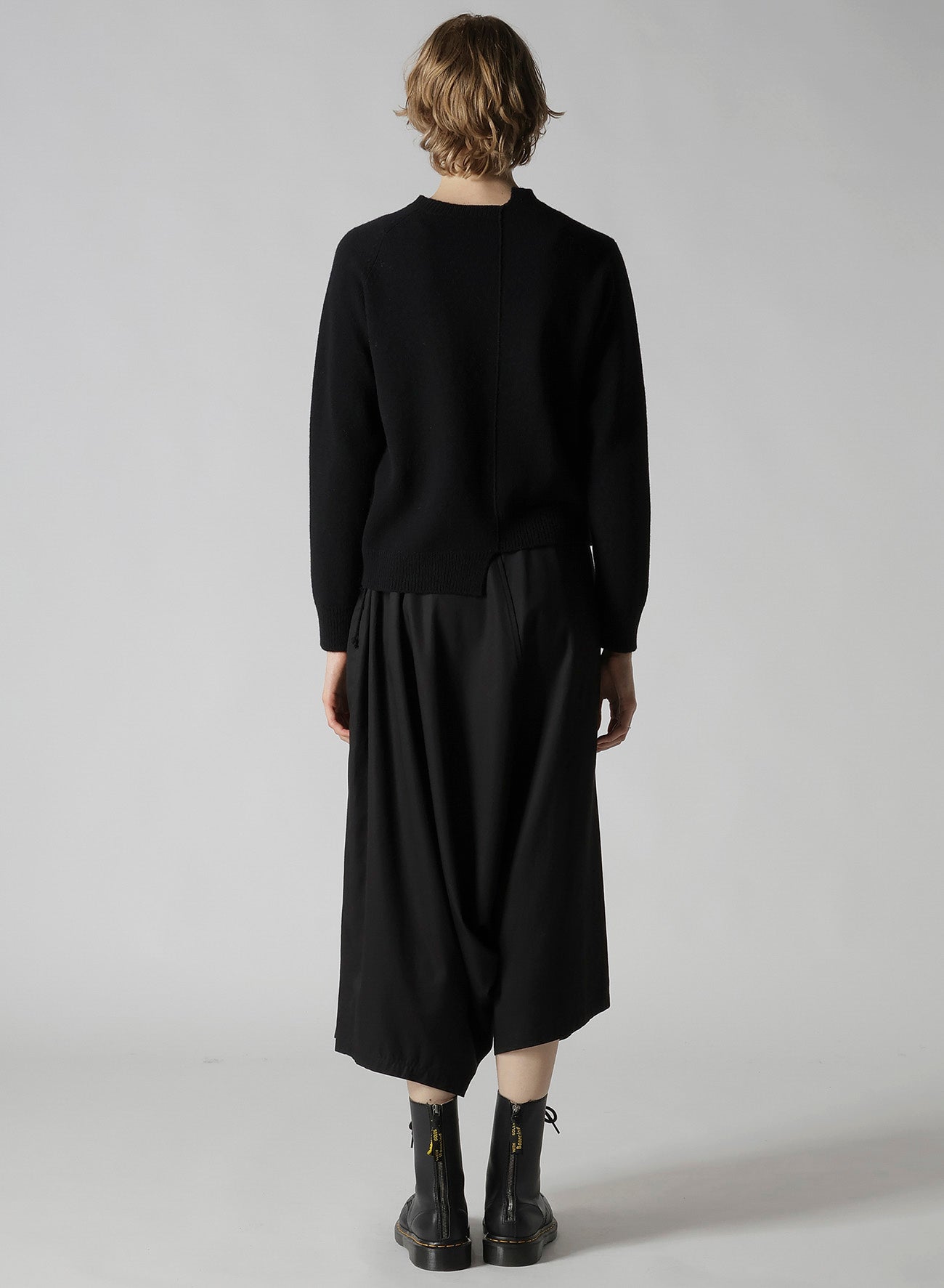 INTARSIA ASYMMETERIC CARDIGAN