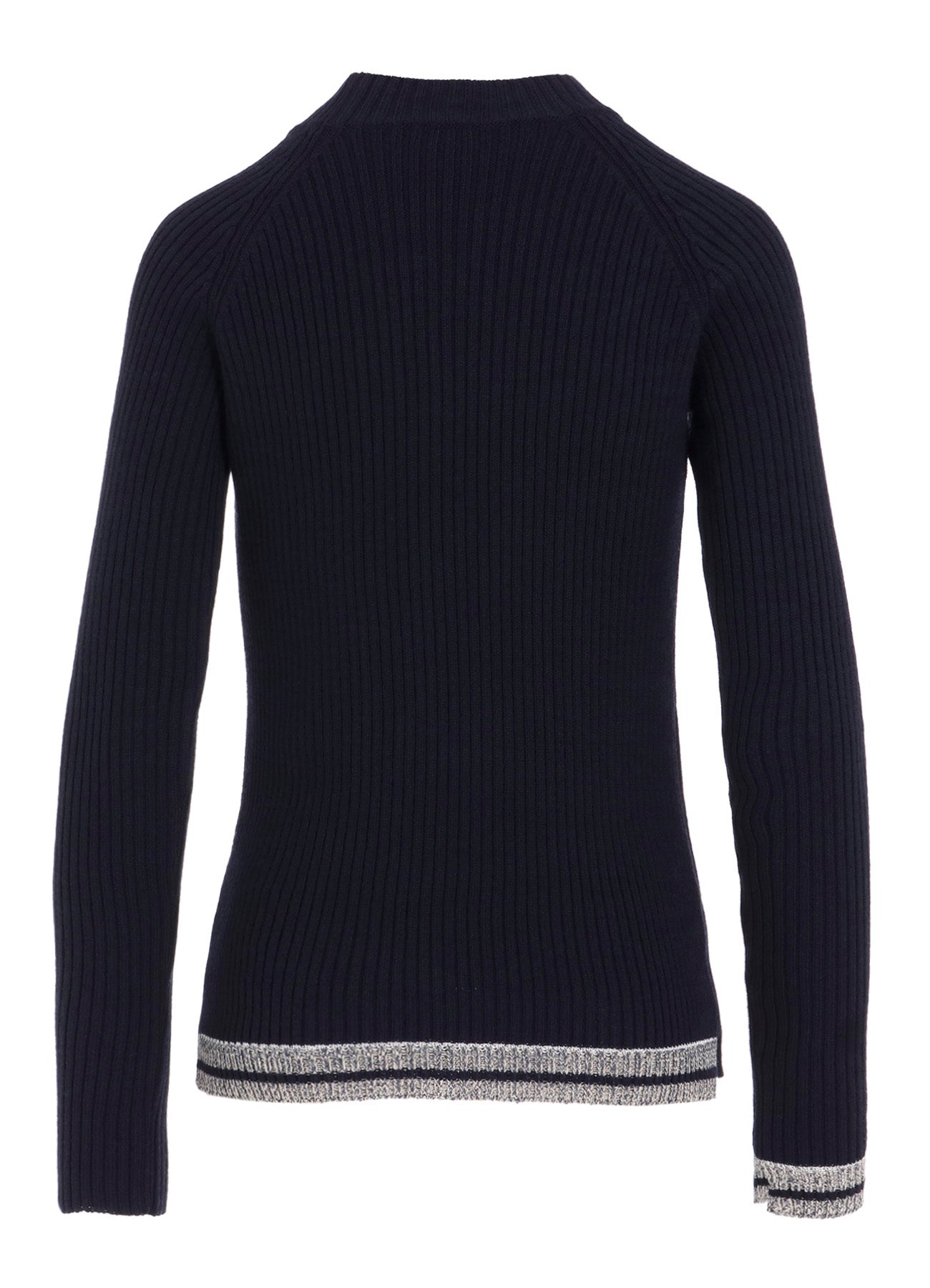 RIBBED MINI HIGH NECK PULLOVER
