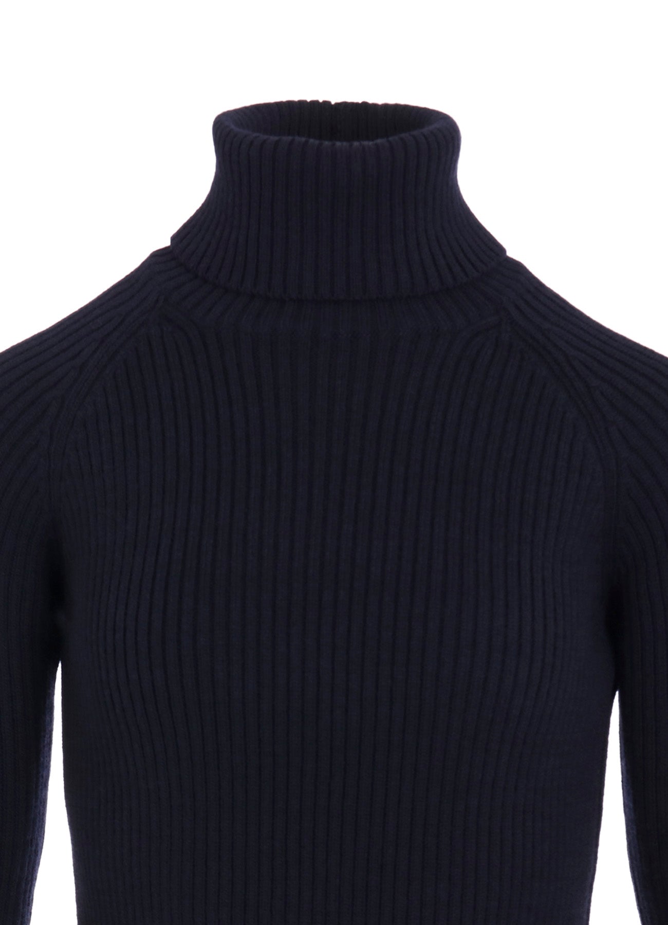 RIBBED HIGH NECK PULLOVER