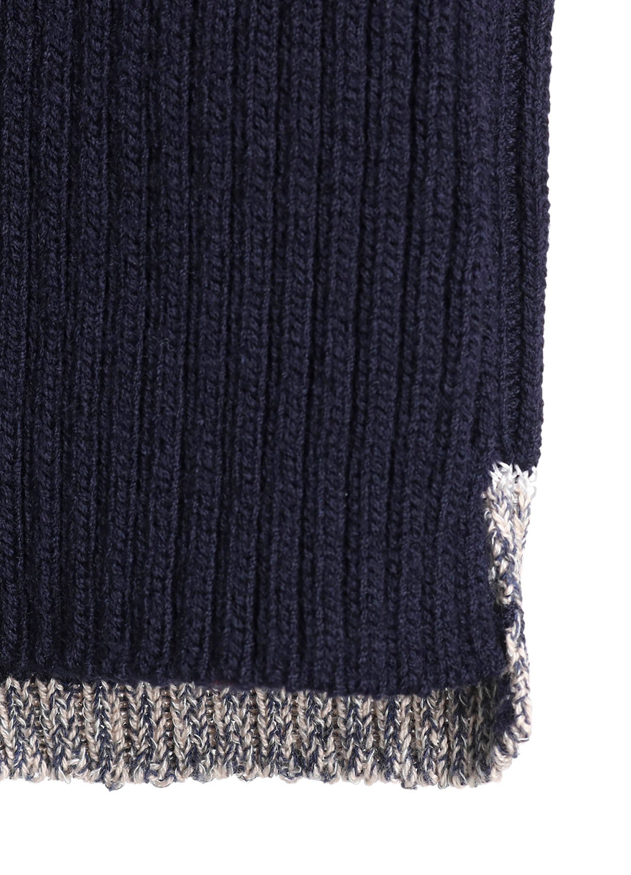 RIBBED HIGH NECK PULLOVER