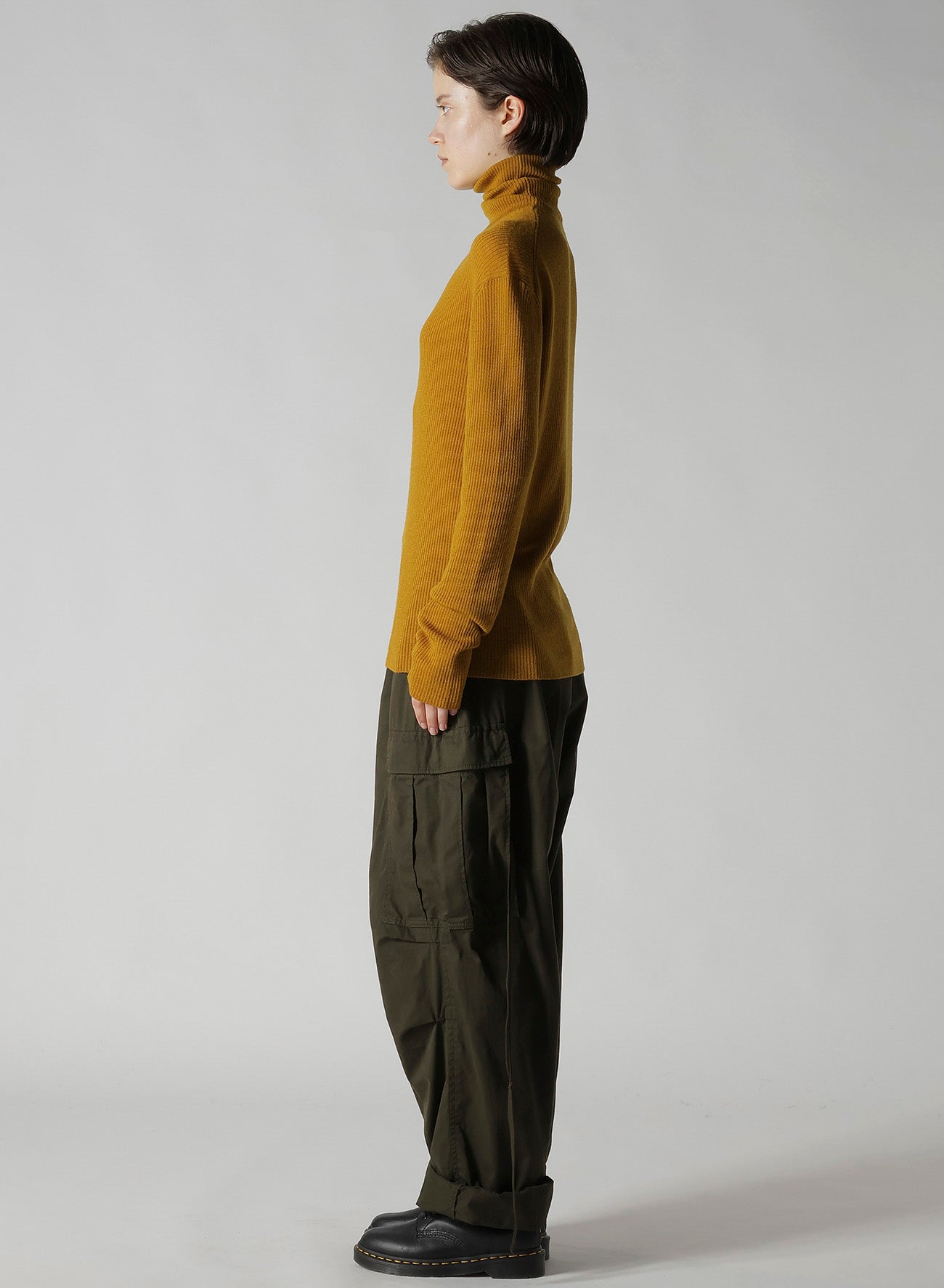RIB HIGH NECK KNIT