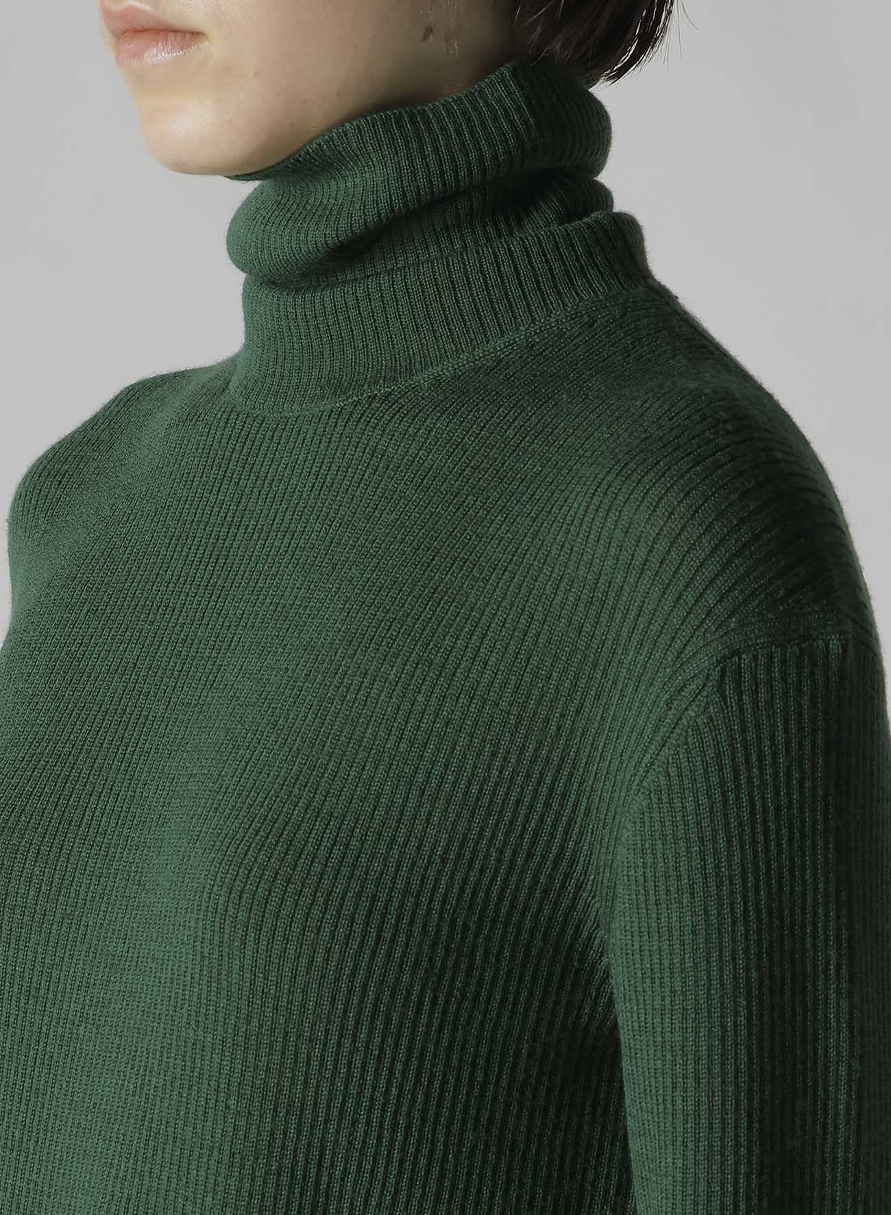 RIB HIGH NECK KNIT